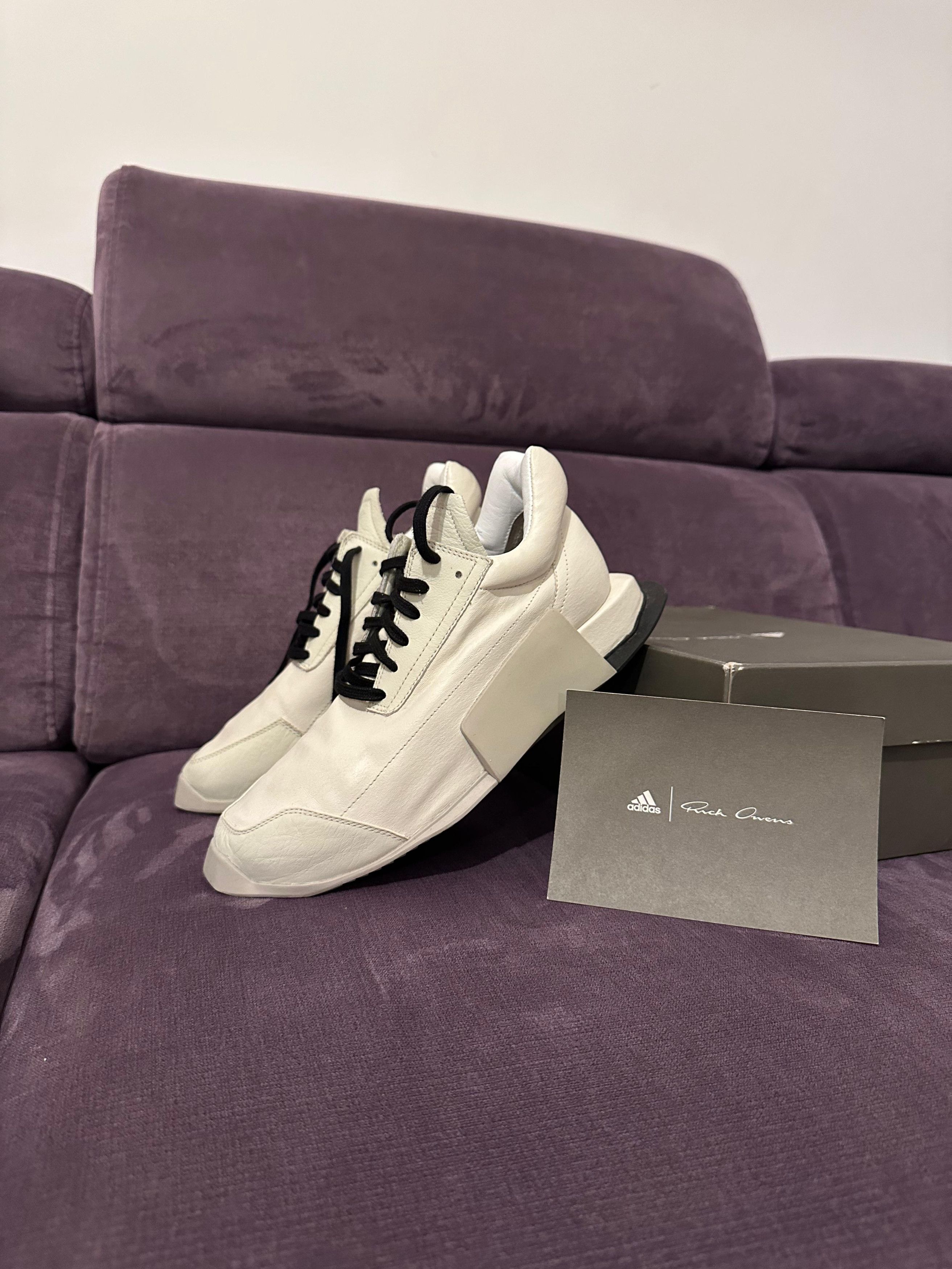 Adidas × Rick Owens Low runner milk colour sz 40 Size US 7 / EU 40 - 3 Thumbnail