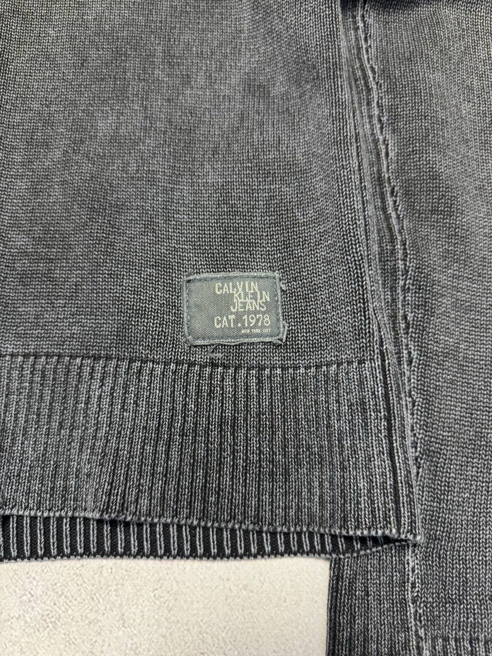 Calvin Klein × Japanese Brand Vintage Calvin Klein Hoodie Zip Faded Distressed Japanese Size US L / EU 52-54 / 3 - 3 Thumbnail