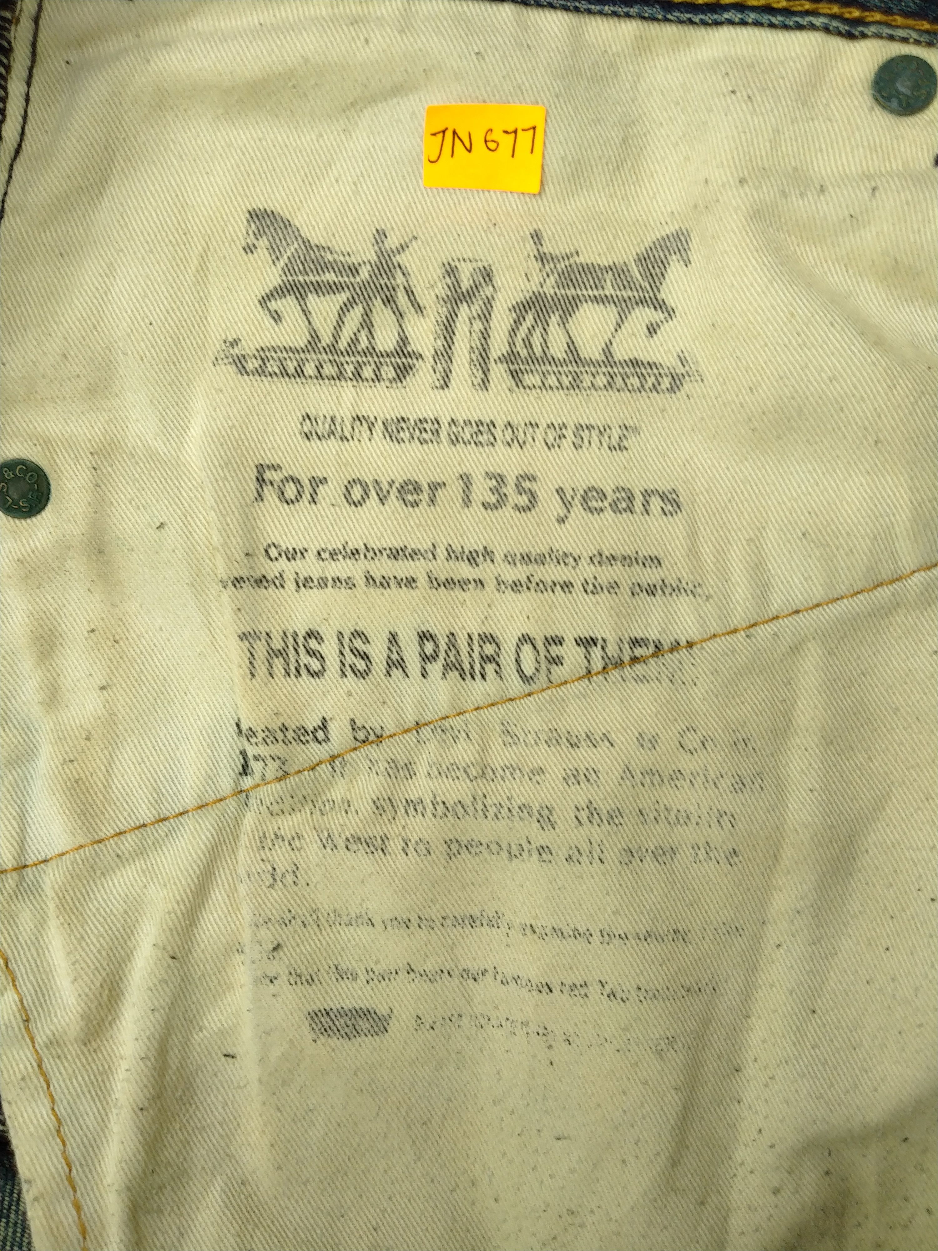 Levi's Levi's 503 Rusty Whisker Denim 37x28 JN677 Size US 37 - 8 Thumbnail