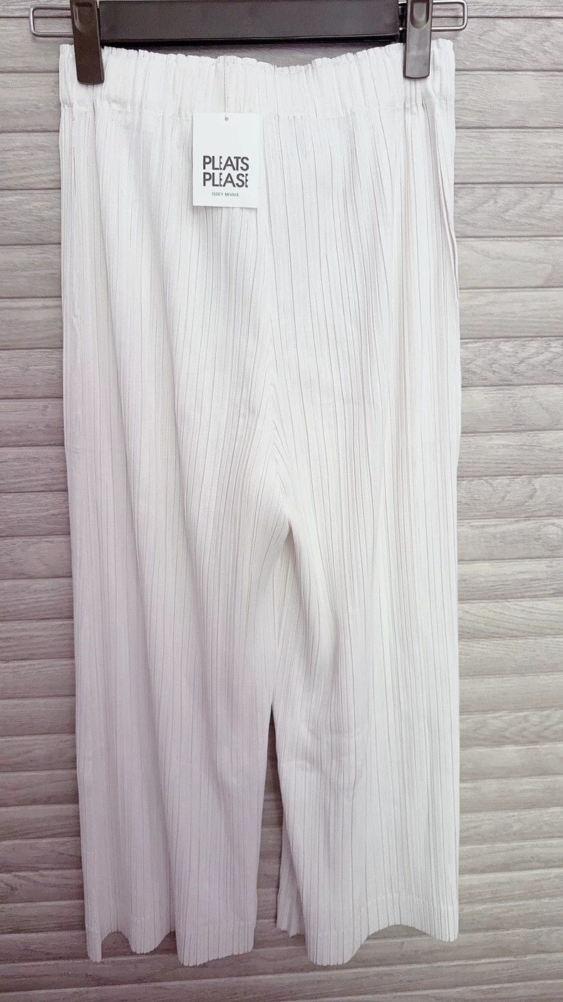 Issey Miyake issey miyake size:2 White straight-leg trousers Size 42" / US 20 - 2 Thumbnail