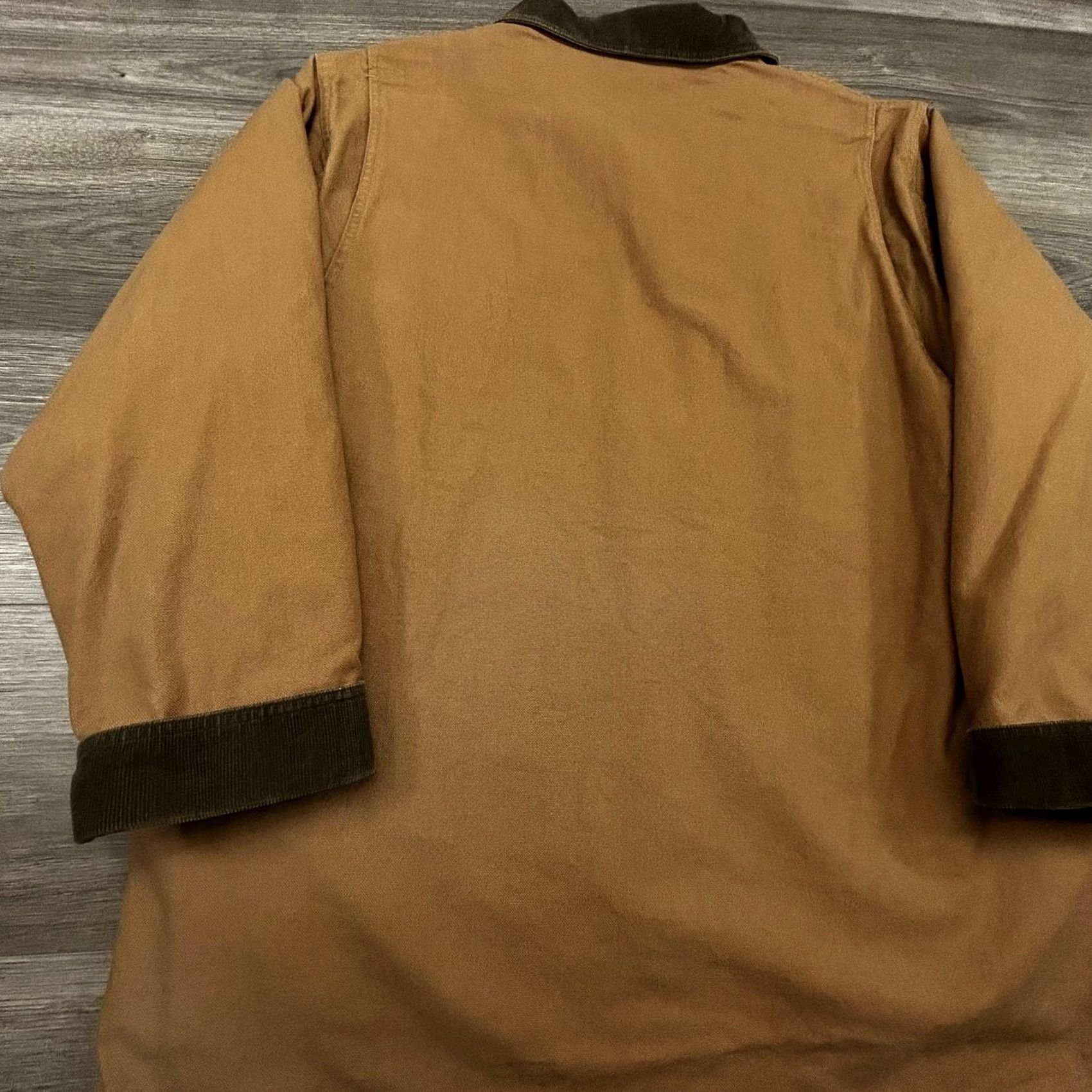 Vintage VINTAGE LL Bean Coat Womens Large Brown Canvas Barn Jacket Plaid Wool Lined Workwear 90s Size L / US 10 / IT 46 - 5 Thumbnail