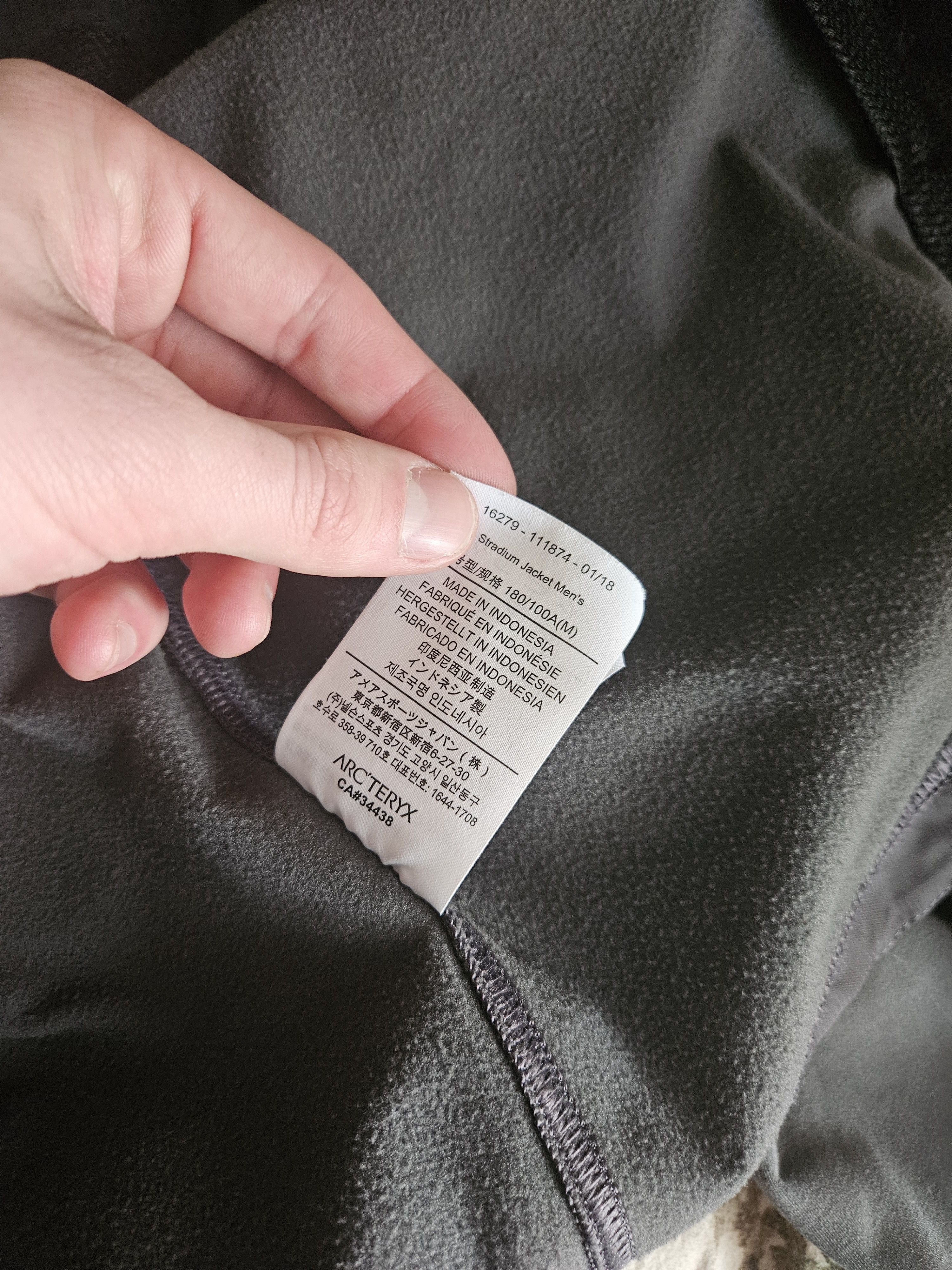 Arc'teryx Soft Shell Gray Stadium Zip Up Jacket Size US M / EU 48-50 / 2 - 10 Thumbnail