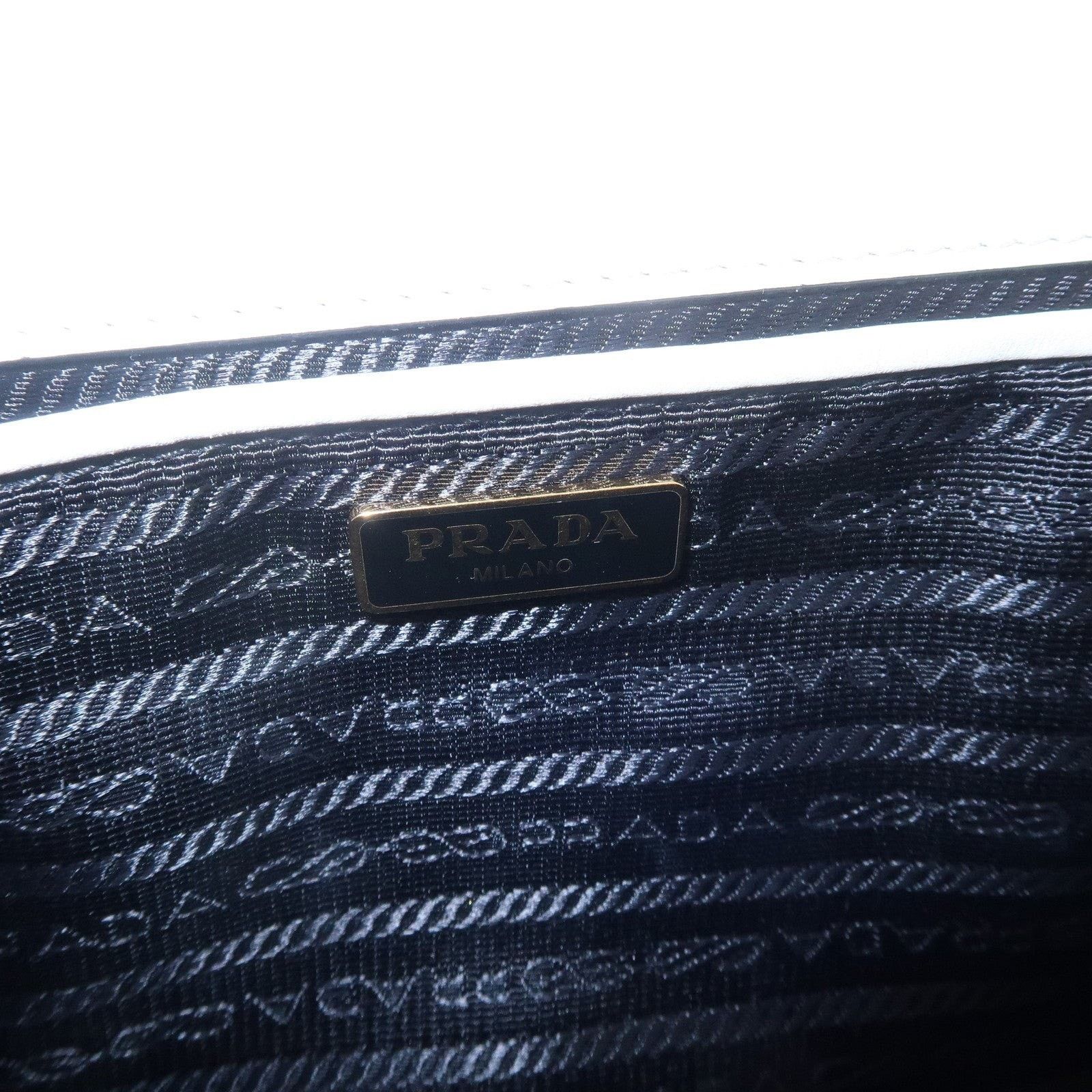 Prada Prada Saffiano Flap Bag White Size ONE SIZE - 8 Thumbnail