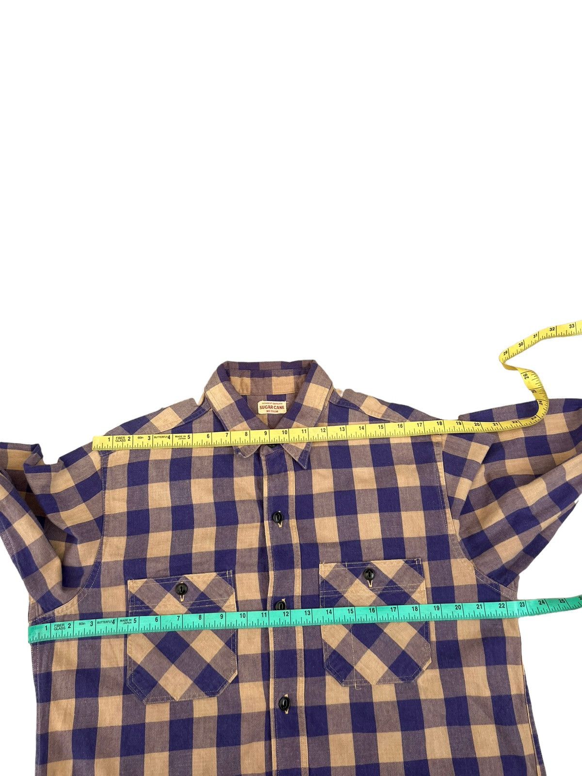 Sugar Cane Selvedge Gusset Double Pocket Flannel Sugar Cane Work Shirt Size US M / EU 48-50 / 2 - 3 Thumbnail