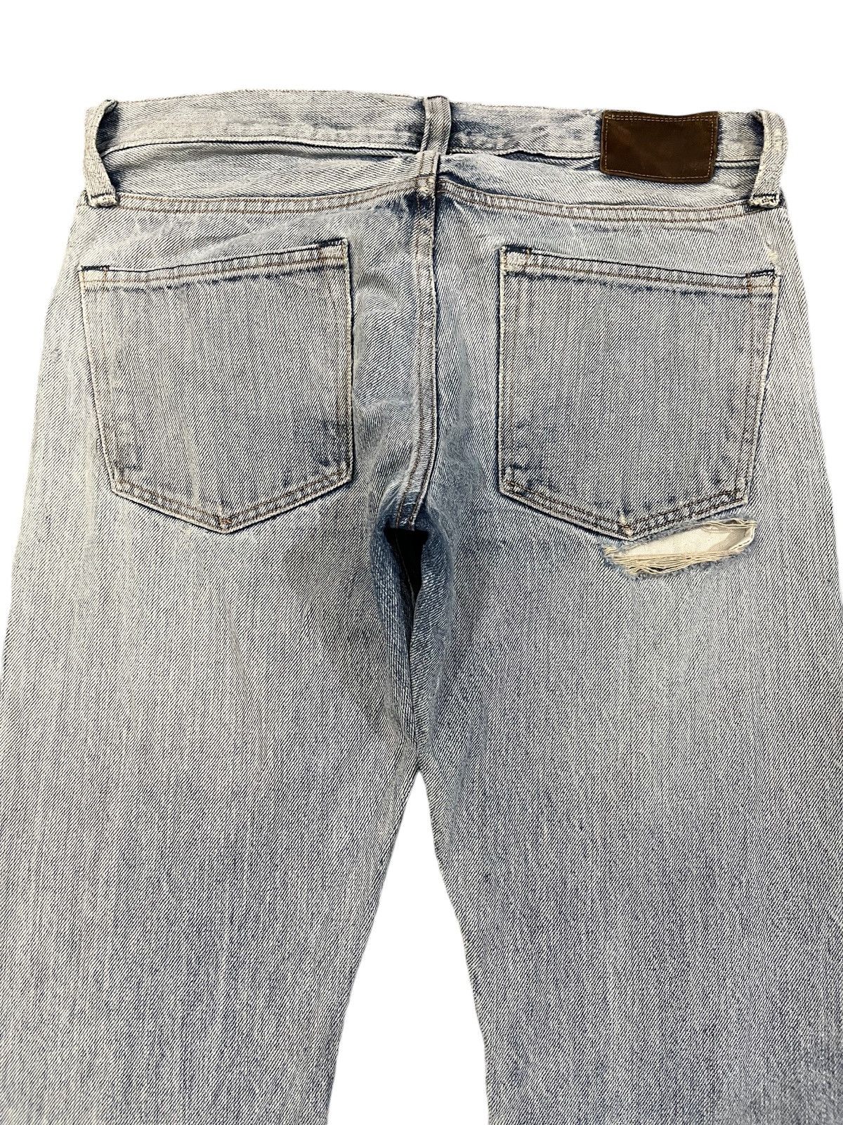Japanese Brand × Who Decides War Vintage Back NumbeR Selvedge Japan Made Faded Denim Size US 32 / EU 48 - 6 Thumbnail