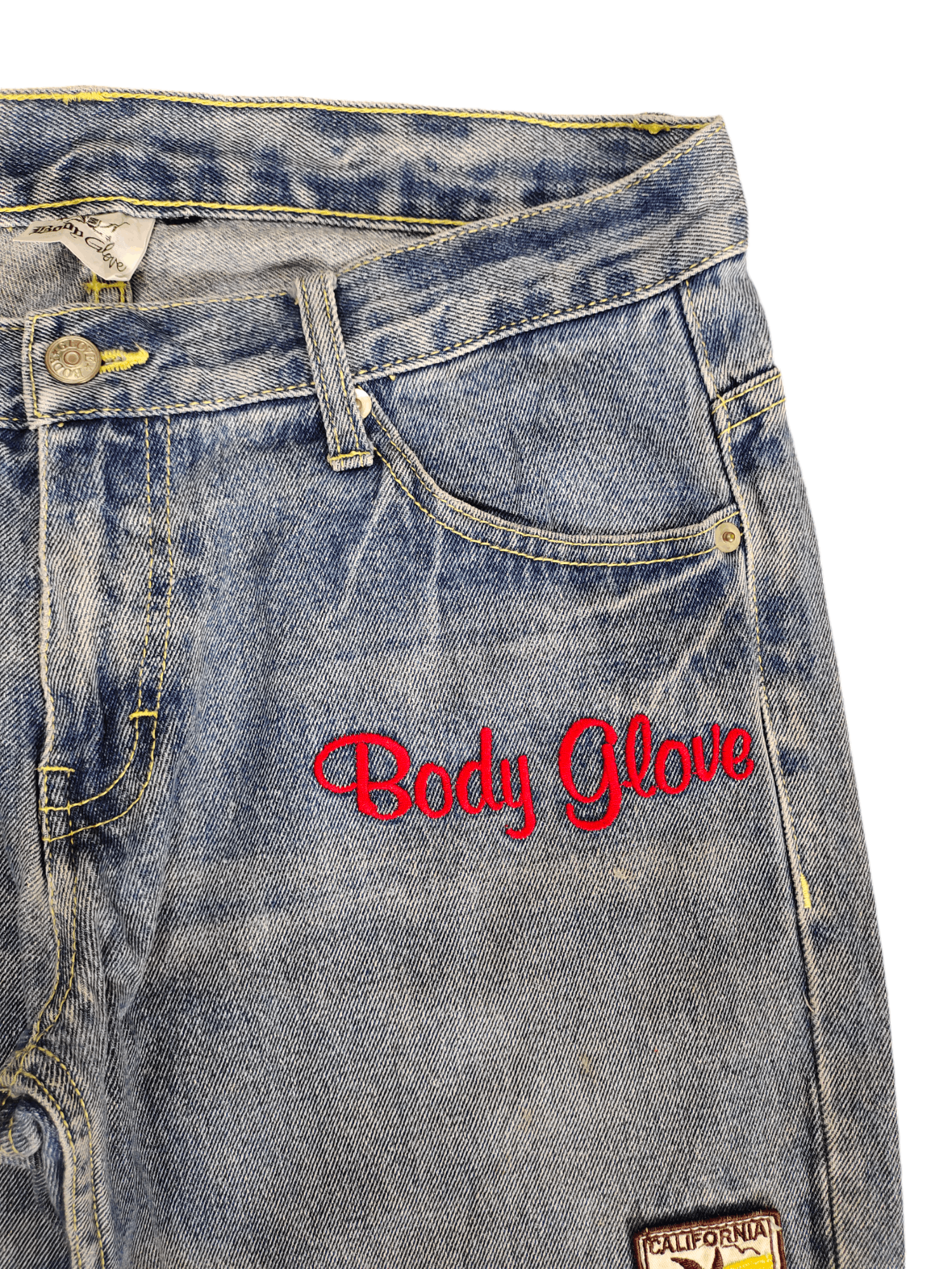 Body Glove Vintage Y2k Body Glove Spell Out Patches Embroidered Jeans Size US 34 / EU 50 - 4 Thumbnail