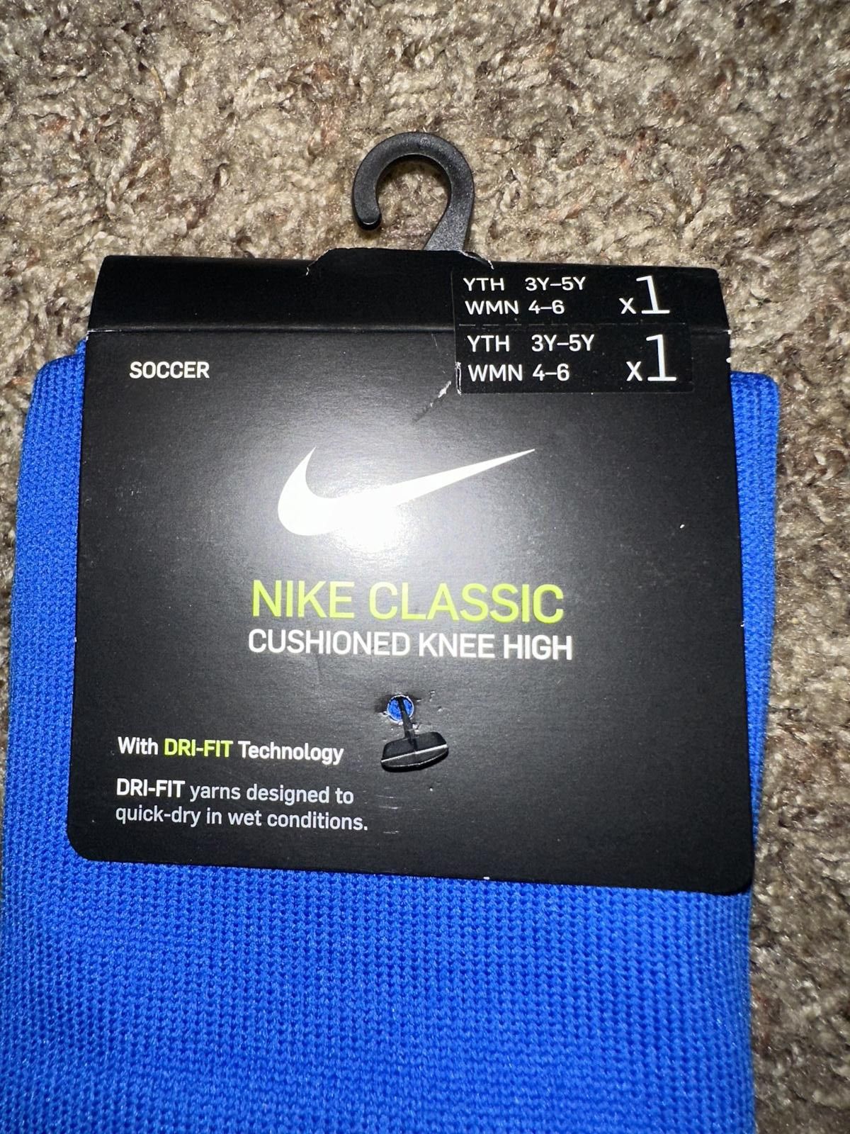 Nike Nike Classic 2 Cushioned Over-the-Calf Blue Socks Size ONE SIZE - 2 Thumbnail