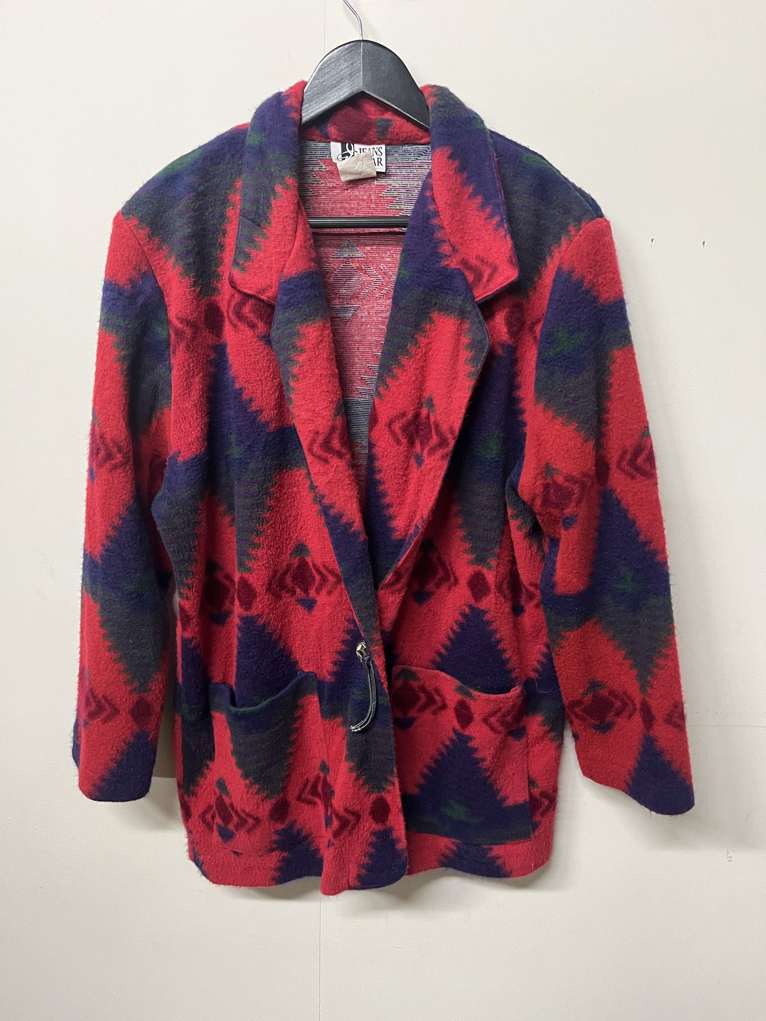 Pendleton × Vintage Vintage 1990s Aztec Patterned Navajo Fleece Sweatshirt Jacket Size L Size US L / EU 52-54 / 3 - 1 Thumbnail
