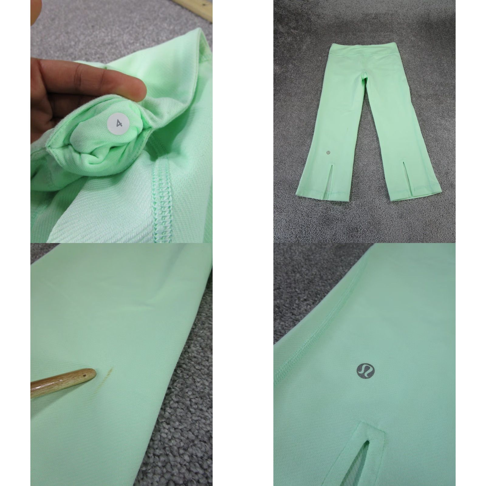 Lululemon VINTAGE Lululemon Pants Womens Medium Green Yoga Capri Activewear Sports Athleisure 2010s Size 27" / US 4 / IT 40 - 8 Thumbnail