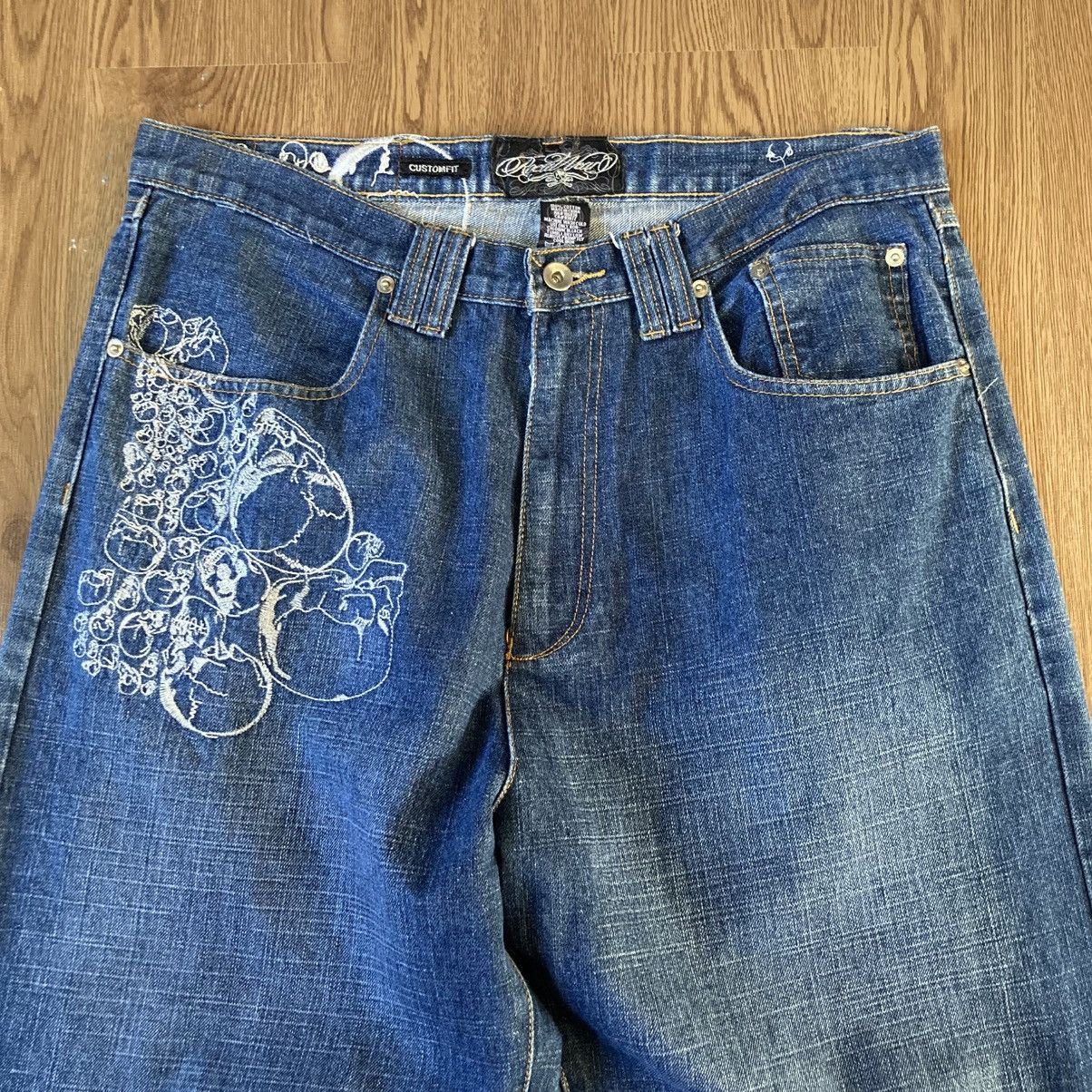 Rocawear Vintage Rocawear Skull Embroidery Baggy Jeans Size US 36 / EU 52 - 5 Thumbnail