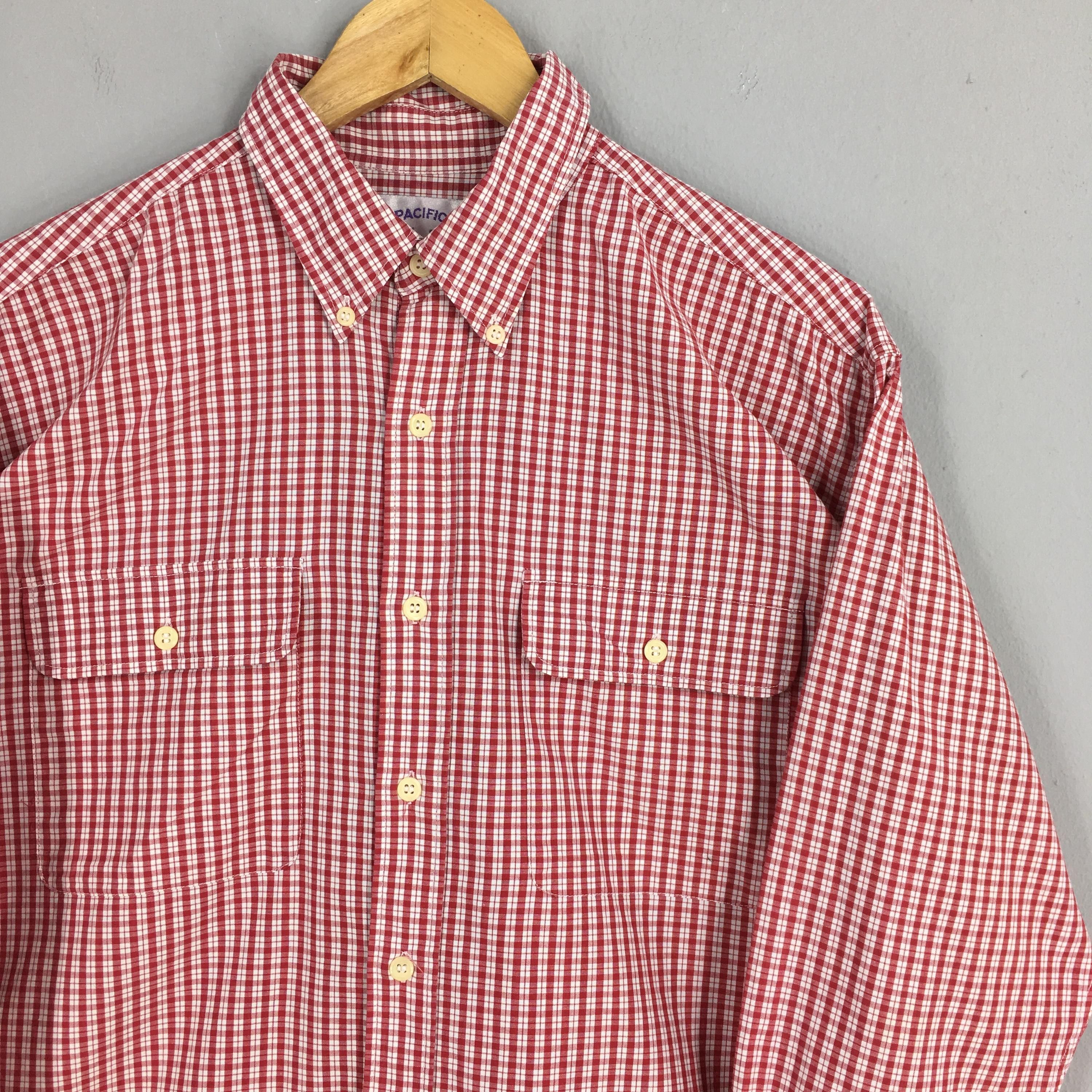 Flannel × Vintage Vintage 90s Checkered Flannel Shirt Medium Size US M / EU 48-50 / 2 - 2 Thumbnail