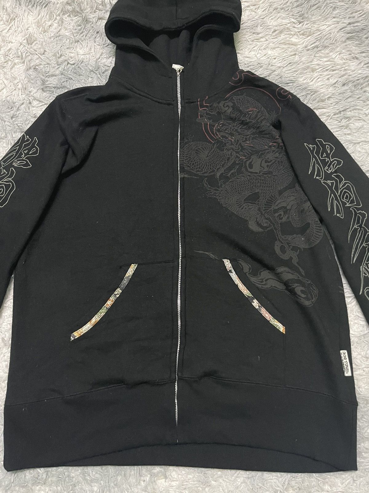 Dogtown 2000s DOG TOWN BLACK DRAGON HOODIE JACKET RARE DESIGN Size US XL / EU 56 / 4 - 5 Thumbnail