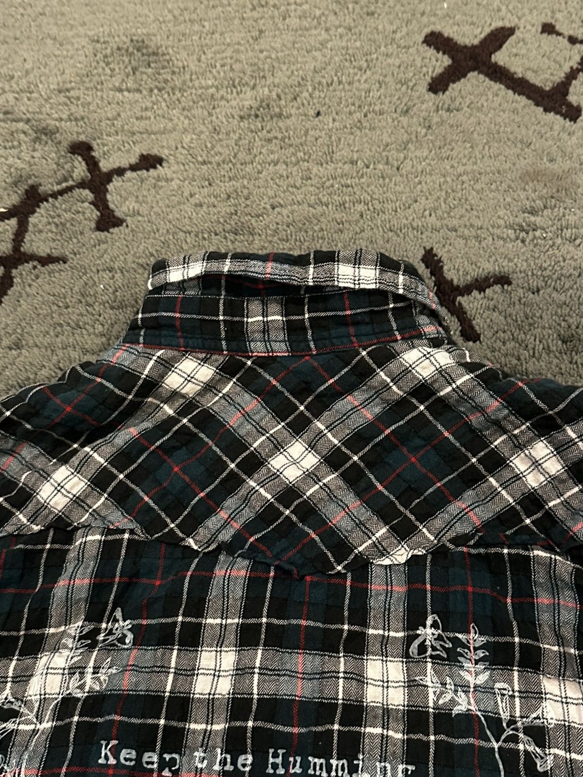 GOODENOUGH GOODENOUGH “Keep The Humming” Stretchy Flannel Button Down Size US M / EU 48-50 / 2 - 12 Thumbnail