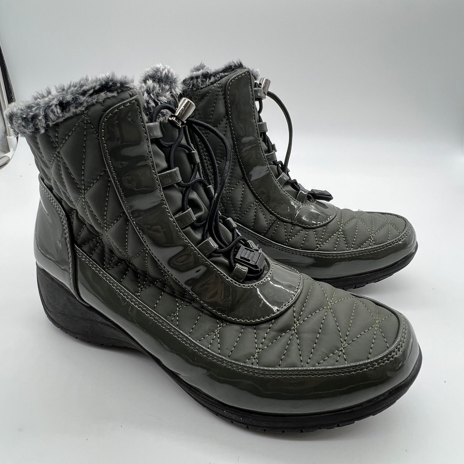 Other Khombu Waterproof Winter Ankle Snow Boots Size 8.5 Green Size US 8.5 / IT 38.5 - 1 Thumbnail
