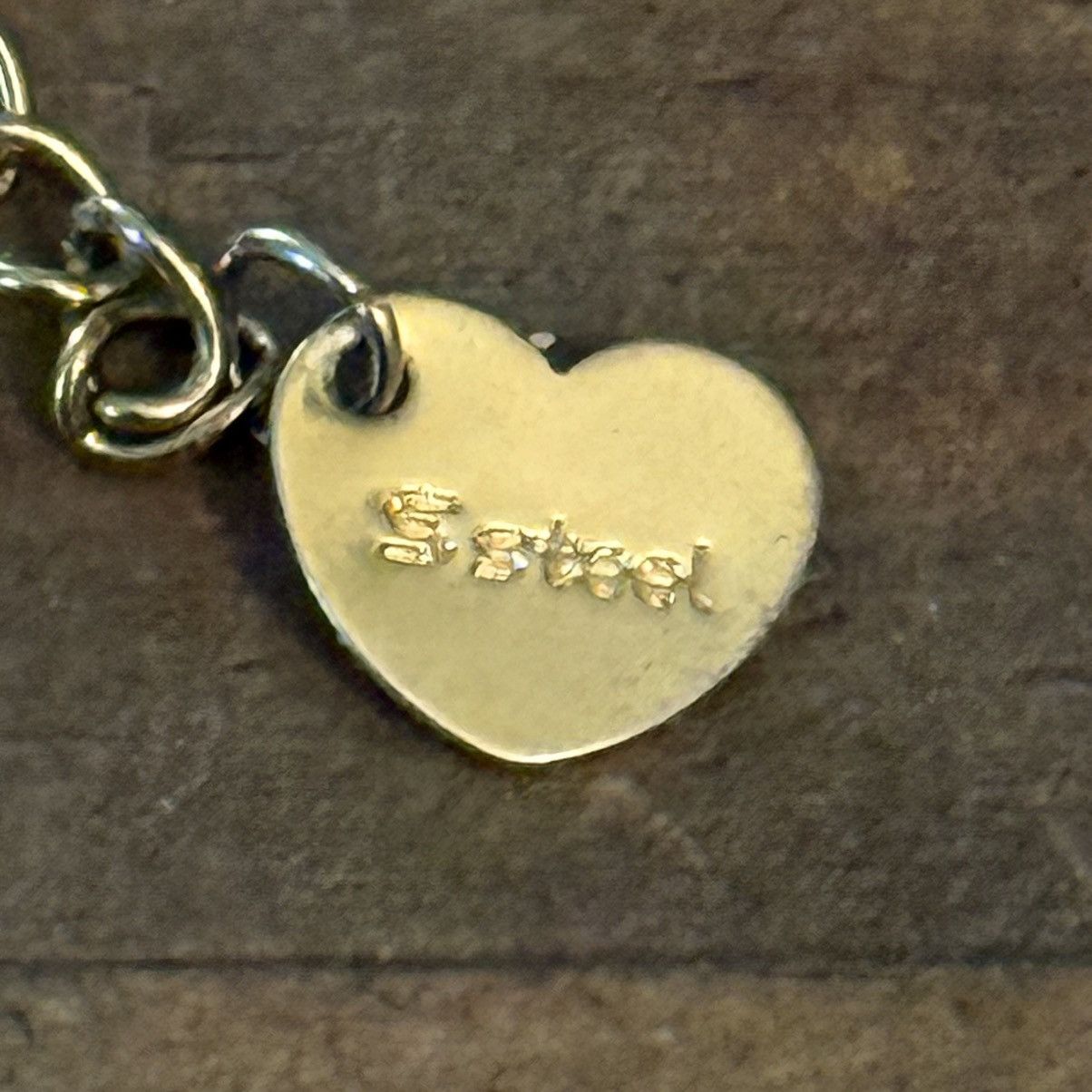 Other Gold stainless steel pink heart shaped evil eye bracelet Size ONE SIZE - 4 Thumbnail