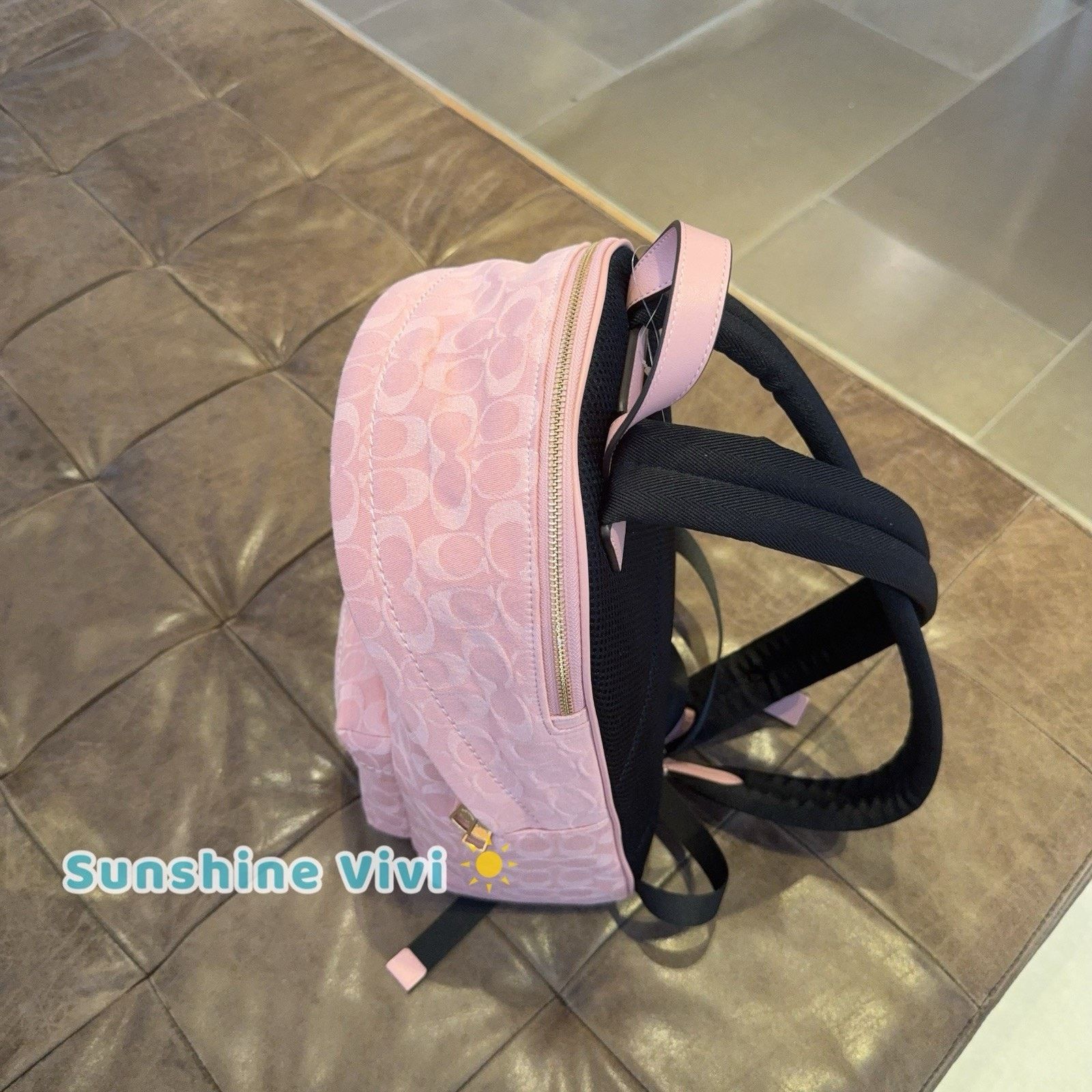 Coach NWT Coach CER70 Taylor Backpack Denim Leather Light Pink Size ONE SIZE - 4 Thumbnail