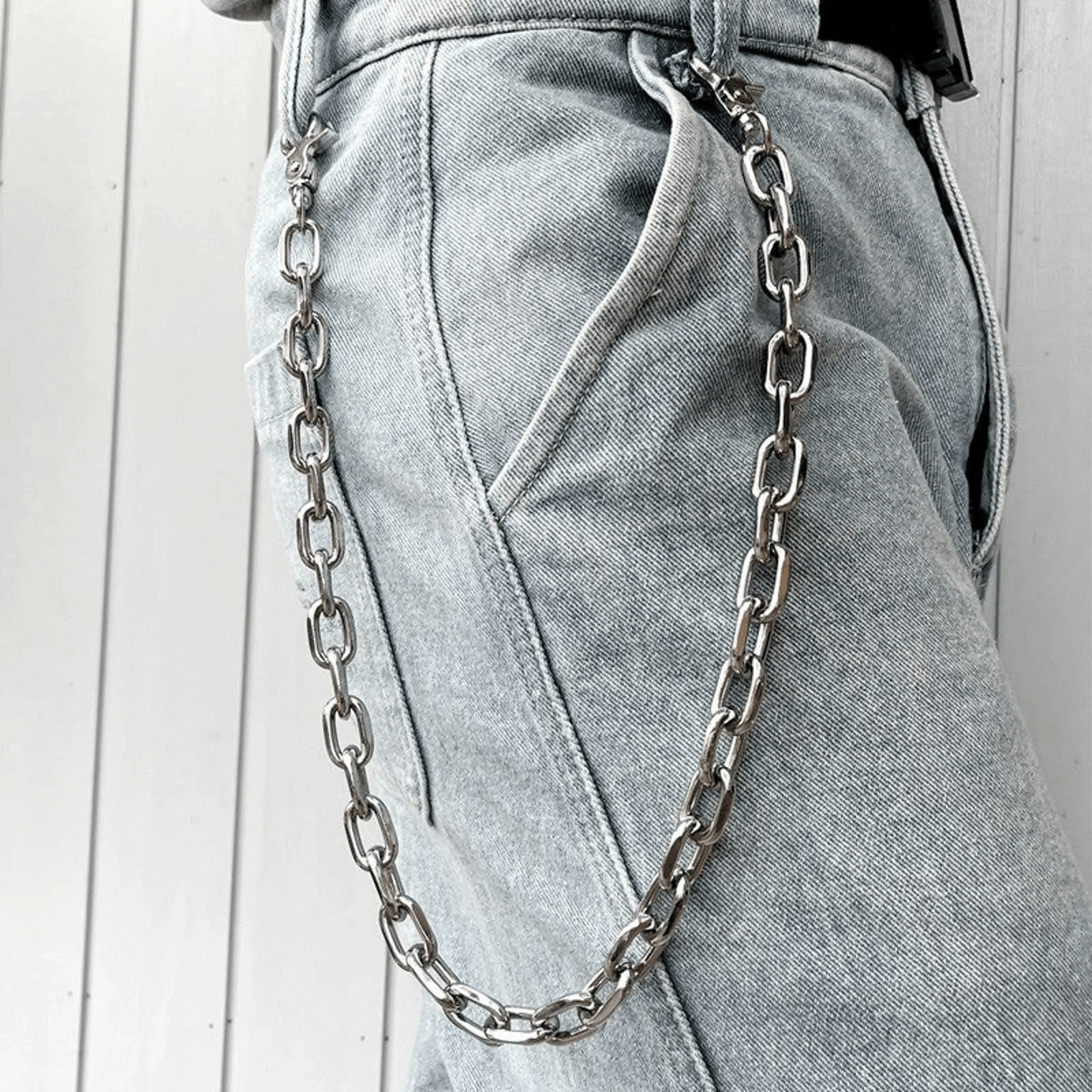 Jewelry Silver Link Wallet Chain Size ONE SIZE - 2 Thumbnail