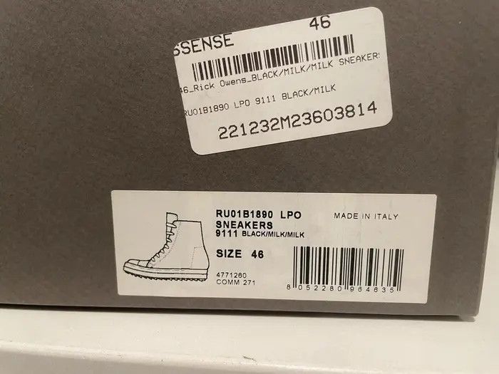 Rick Owens Rick Owens High Top Sneakers Size US 13 / EU 46 - 3 Thumbnail