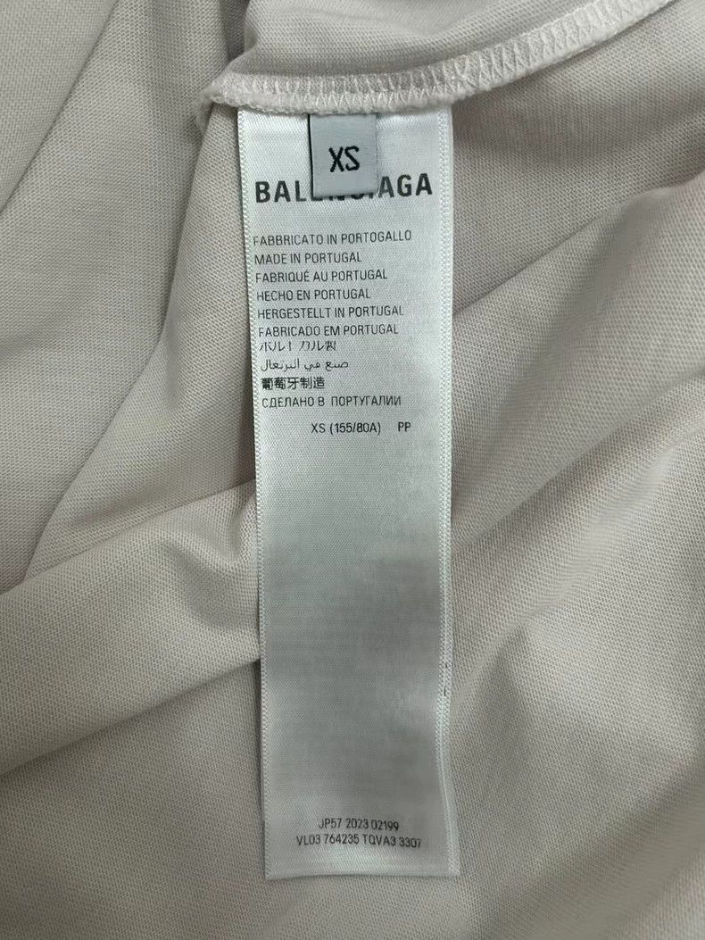Balenciaga Balenciaga Letter round neck wear effect straight sleeve T Size US XS / EU 42 / 0 - 4 Thumbnail