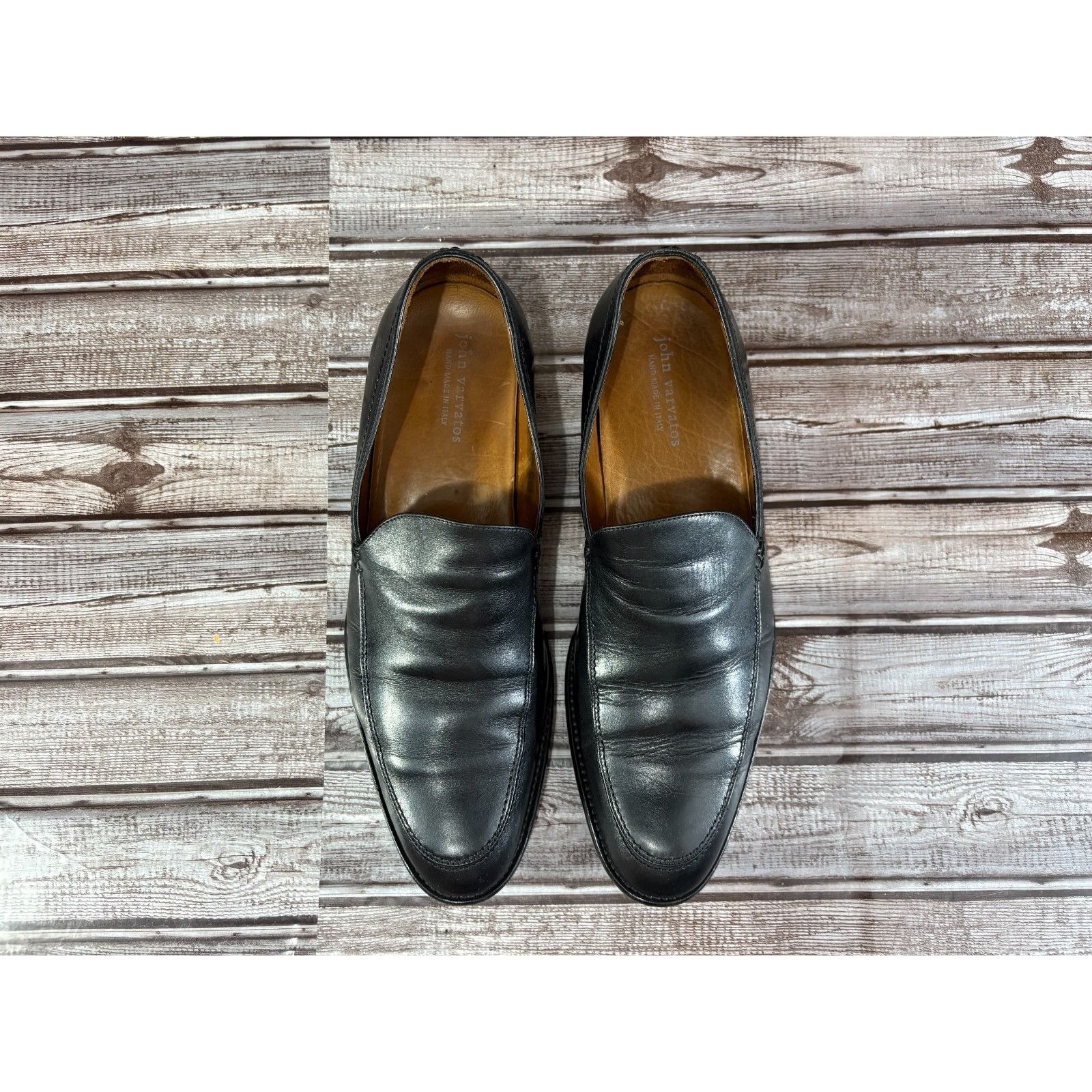 John Varvatos John Varvatos Collection Venetian Leather Loafers sz 9.5 c: Size US 9.5 / EU 42-43 - 2 Thumbnail