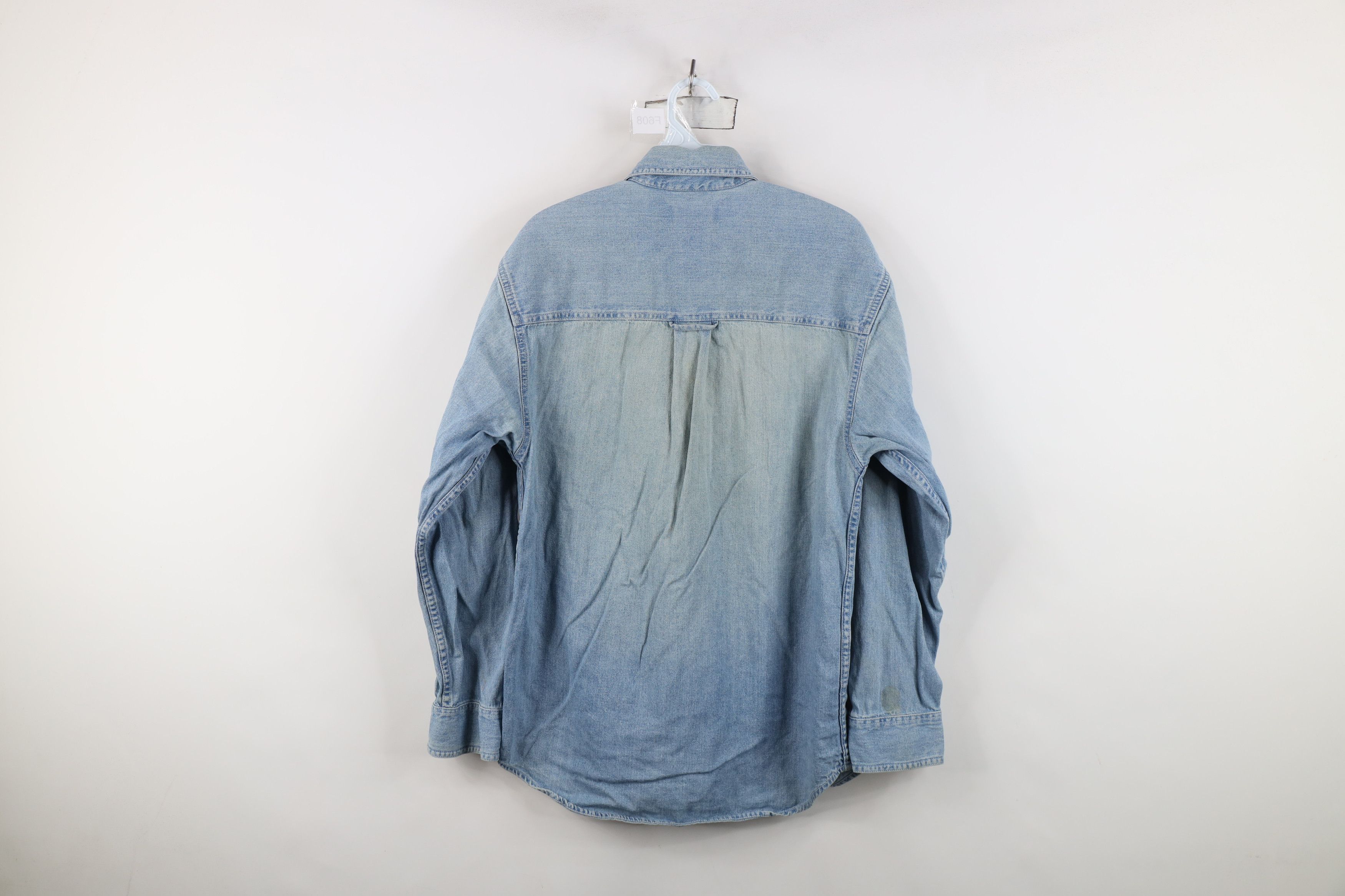Vintage Vintage 90s Streetwear Bee Denim Jean Button Down Shirt Blue Size US XS / EU 42 / 0 - 12 Thumbnail