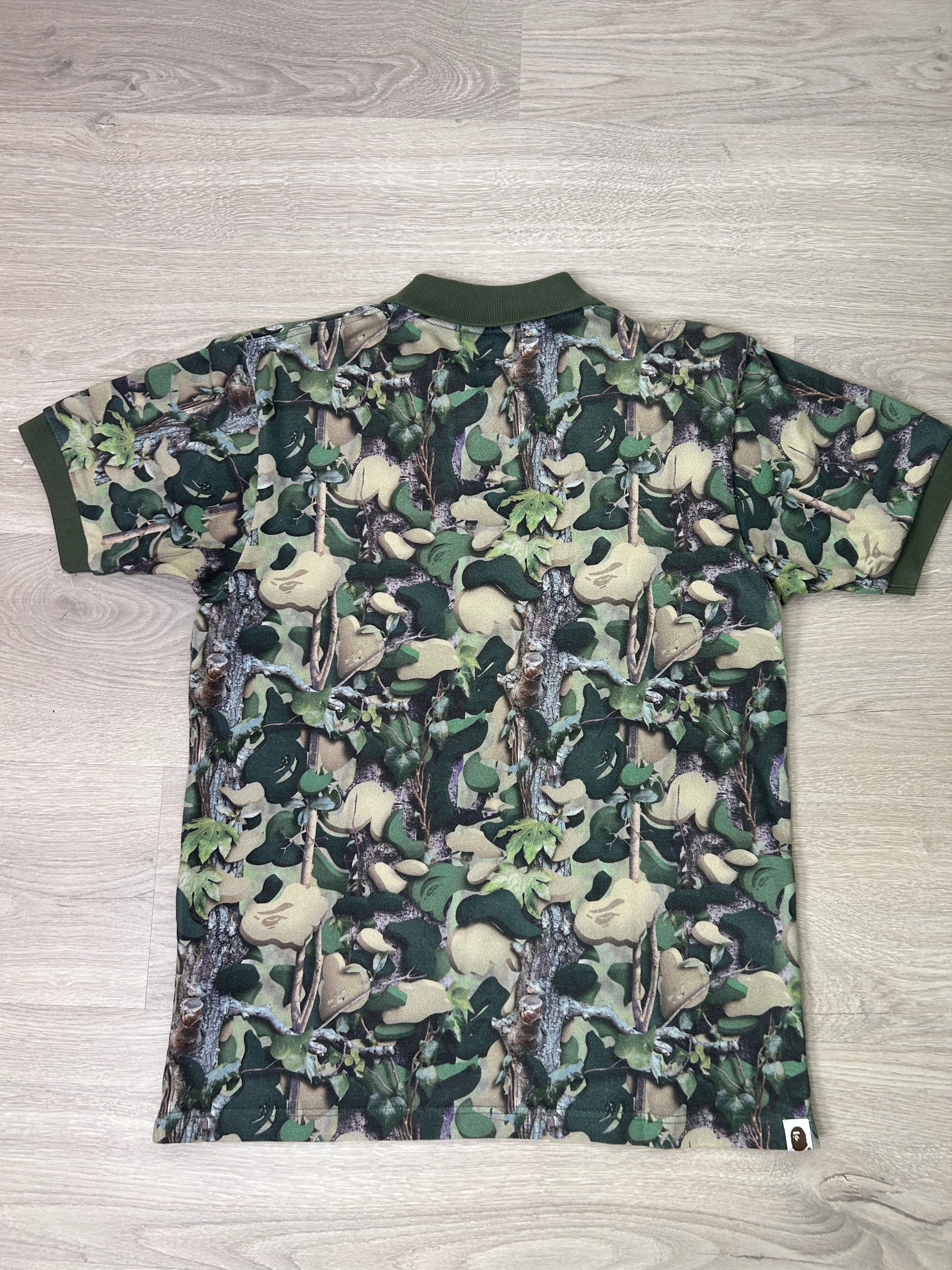 Bape Bape Real Tree Camo Polo Shirt [Size M] Size US M / EU 48-50 / 2 - 6 Thumbnail