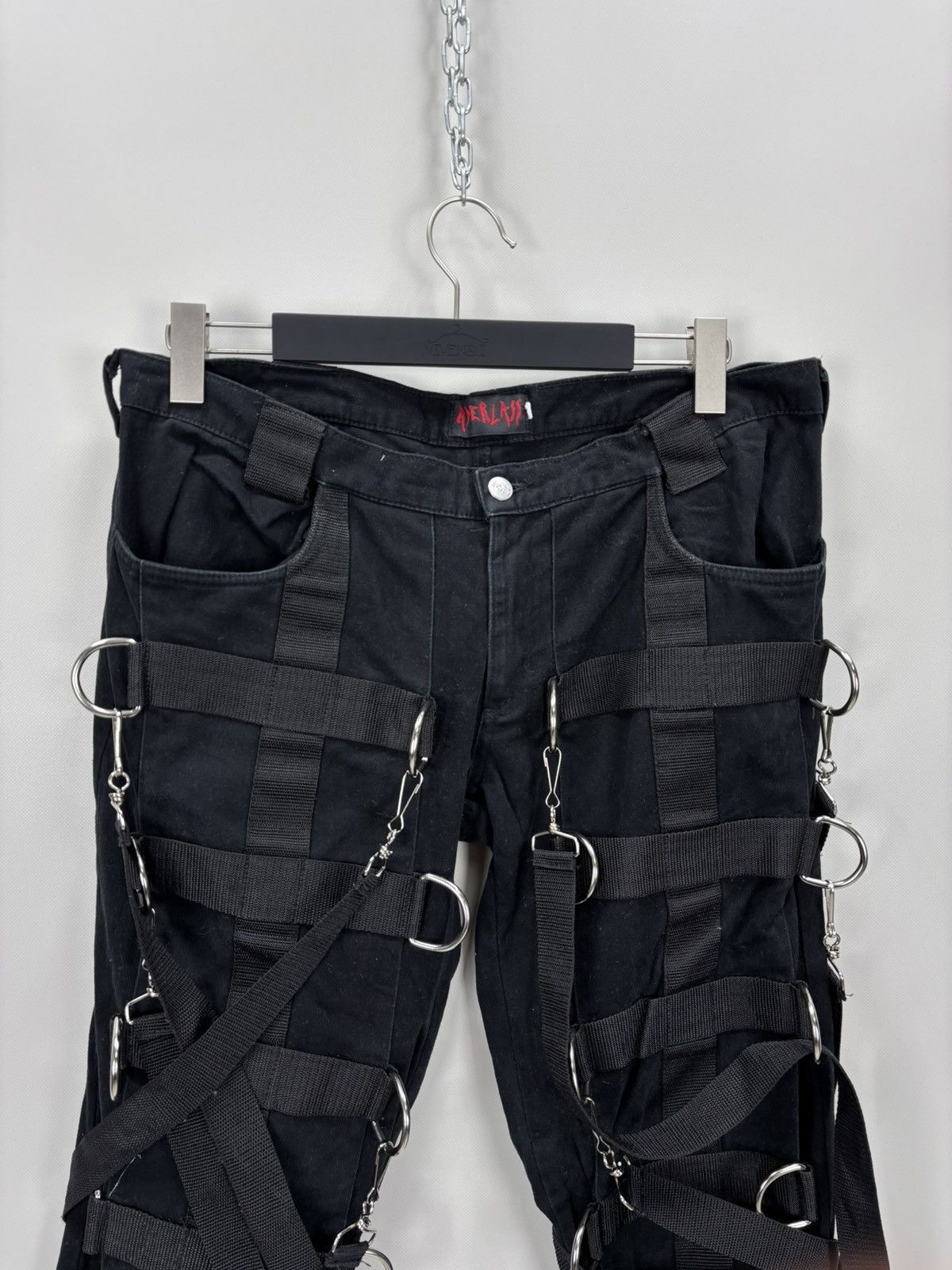 Other Mens gothic punk Y2k Jeans Aderlass Size 34/36 Color Black Size US 34 / EU 50 - 3 Thumbnail