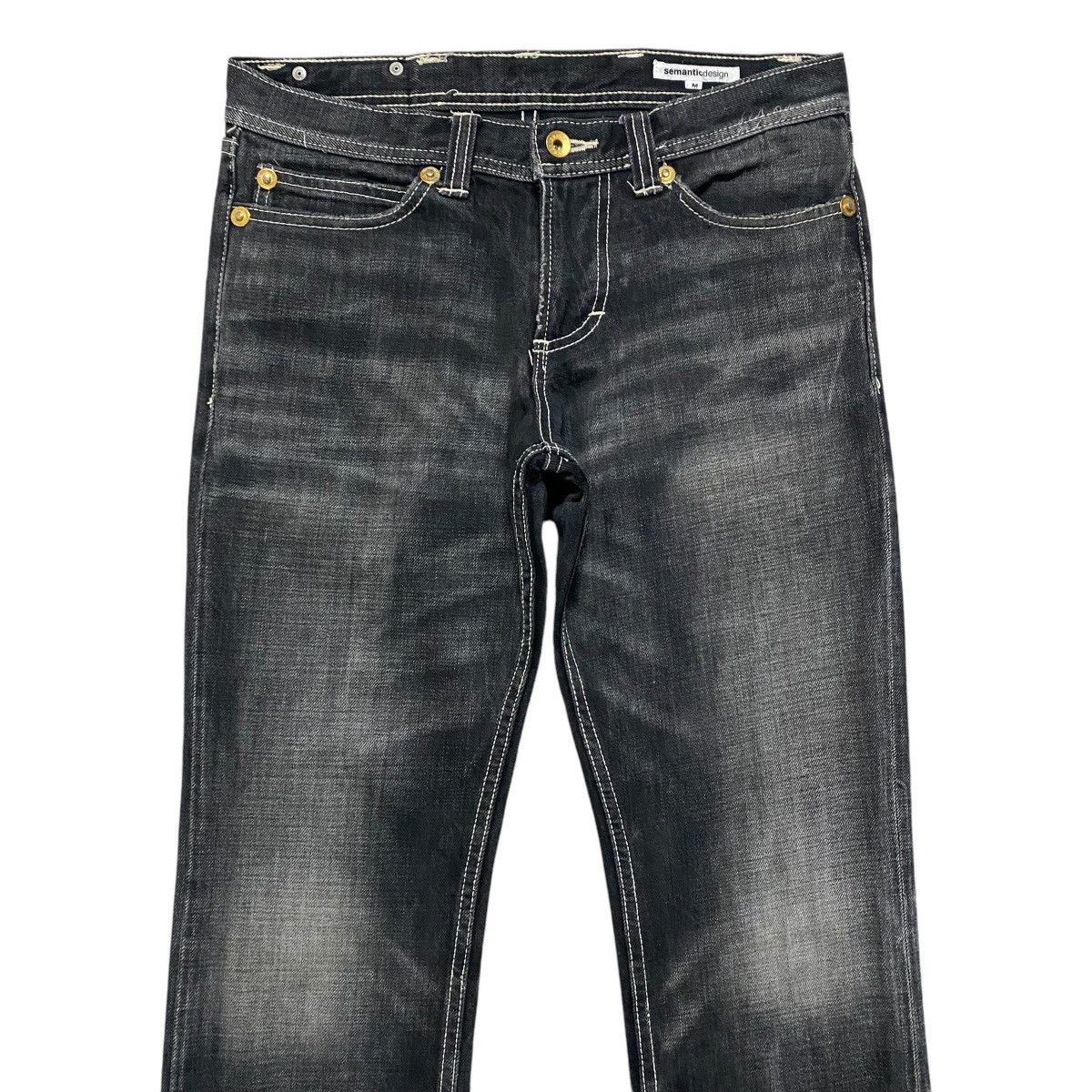 semanticdesign Semantic Design Black Clawmark Denim Jeans Size US 31 - 3 Thumbnail