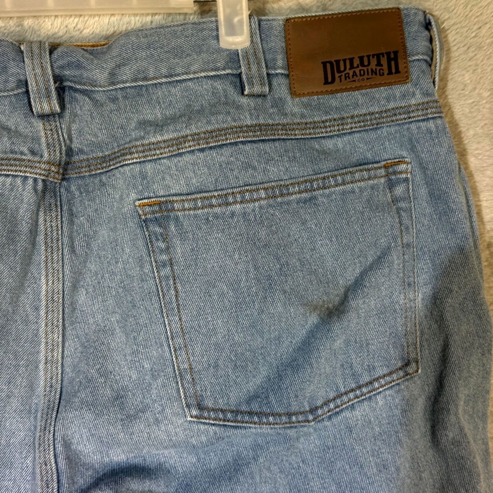 CO Duluth Trading Co Mens Jeans 42 x 30 Blue Denim Mid Rise Straight Leg Jeans Mens Regular Blue Denim Mid Rise Straight Leg Size US 42 / EU 58 - 7 Thumbnail