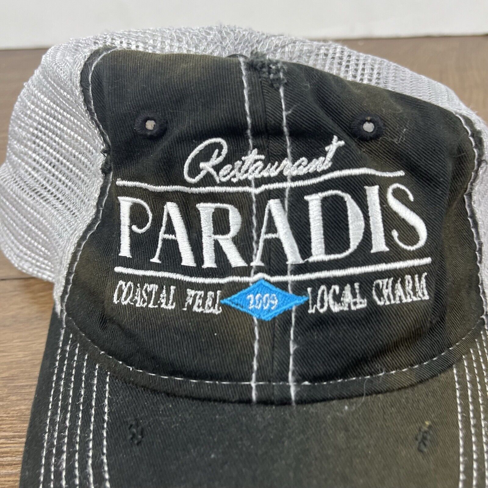Other Paradis Hat Restaurant Costal Hat Adjustable Hat Black Hat A Size ONE SIZE - 6 Thumbnail