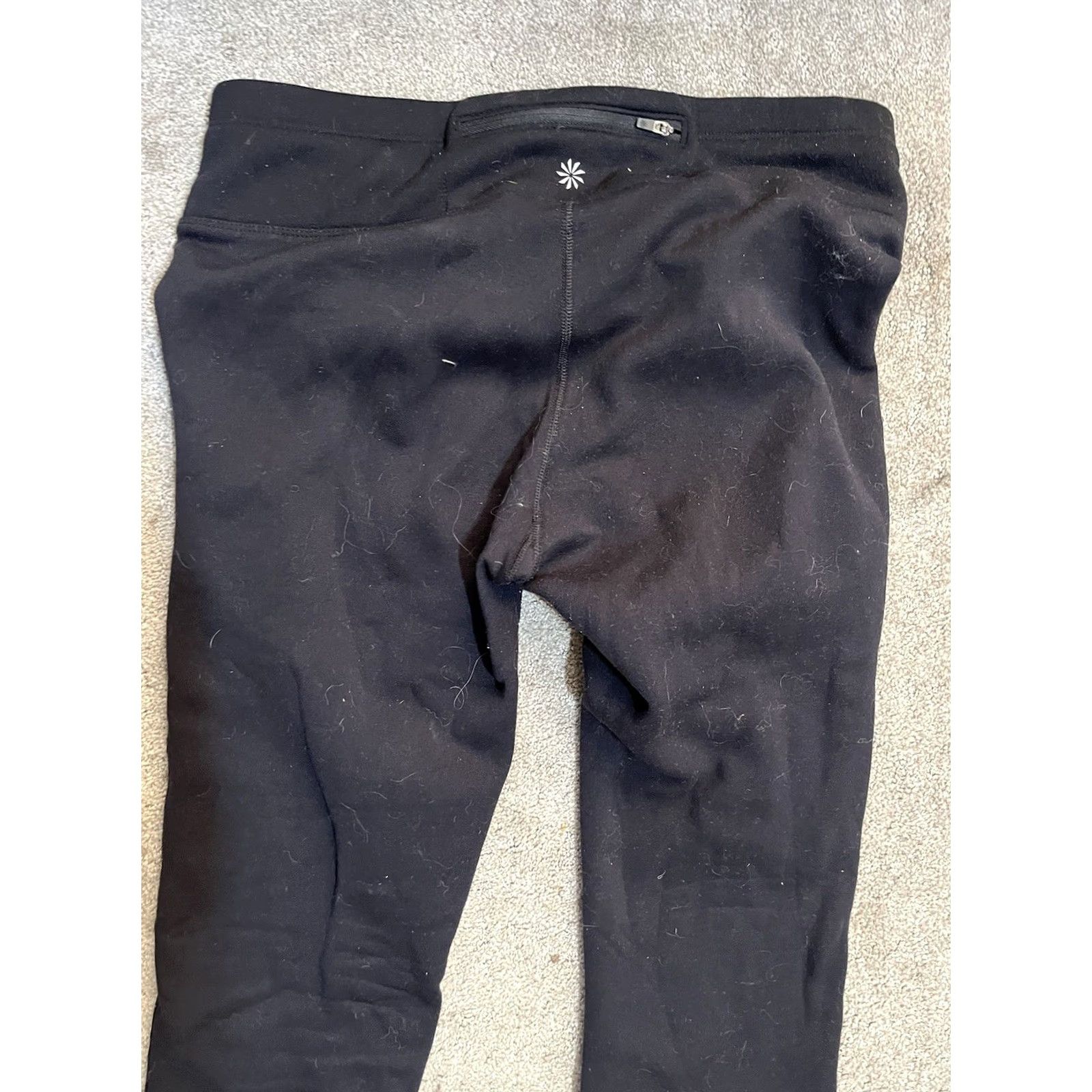 Athleta Athleta Pants Womens L Black Yoga Athletic Stretch Rear Zip Pocket Size 36" / US 14 / IT 50 - 2 Thumbnail