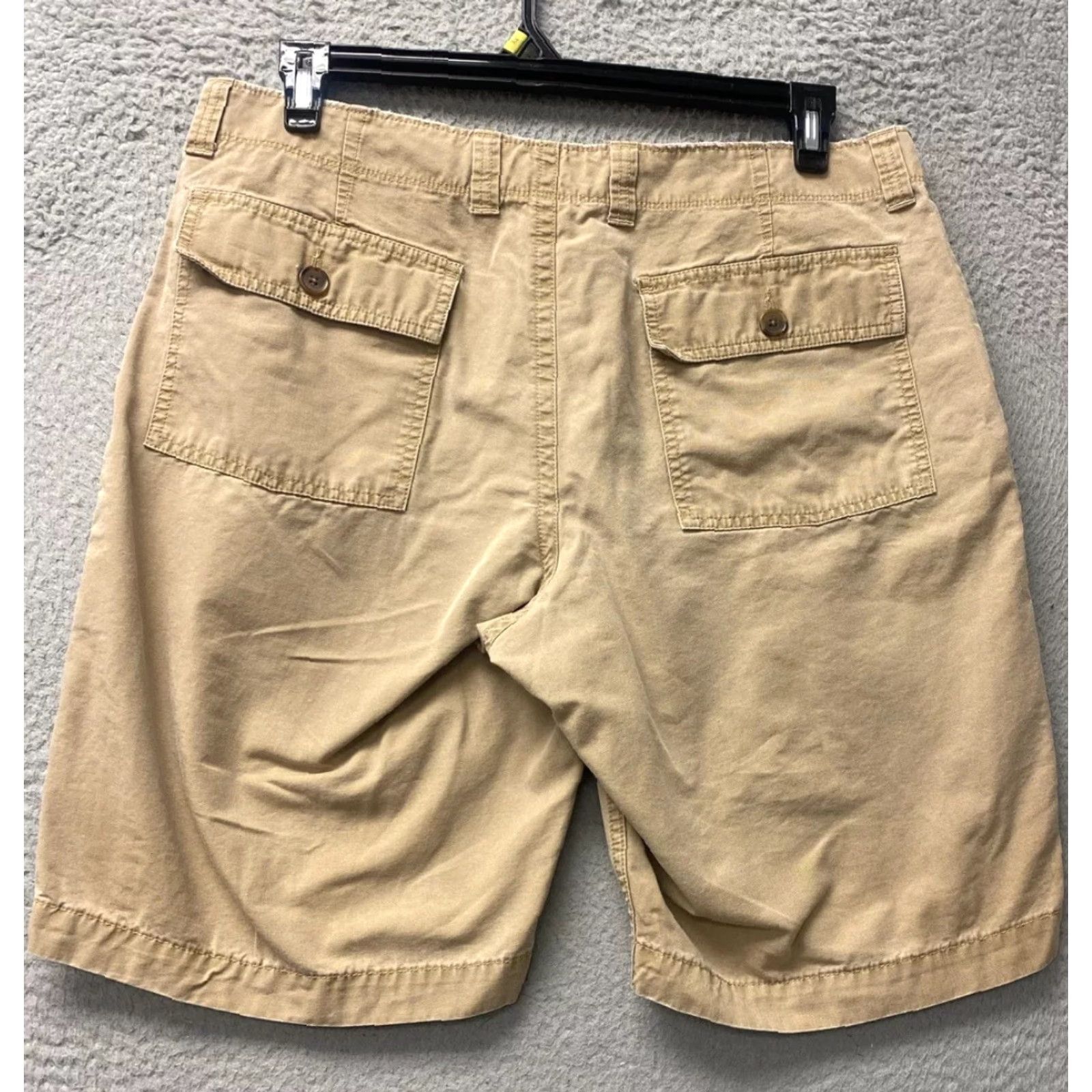 J.Crew J.Crew Men's 10.5" Cotton Chino Shorts Size 35 Beige Casual Travel Classic Flat Front Size US 35 - 6 Thumbnail