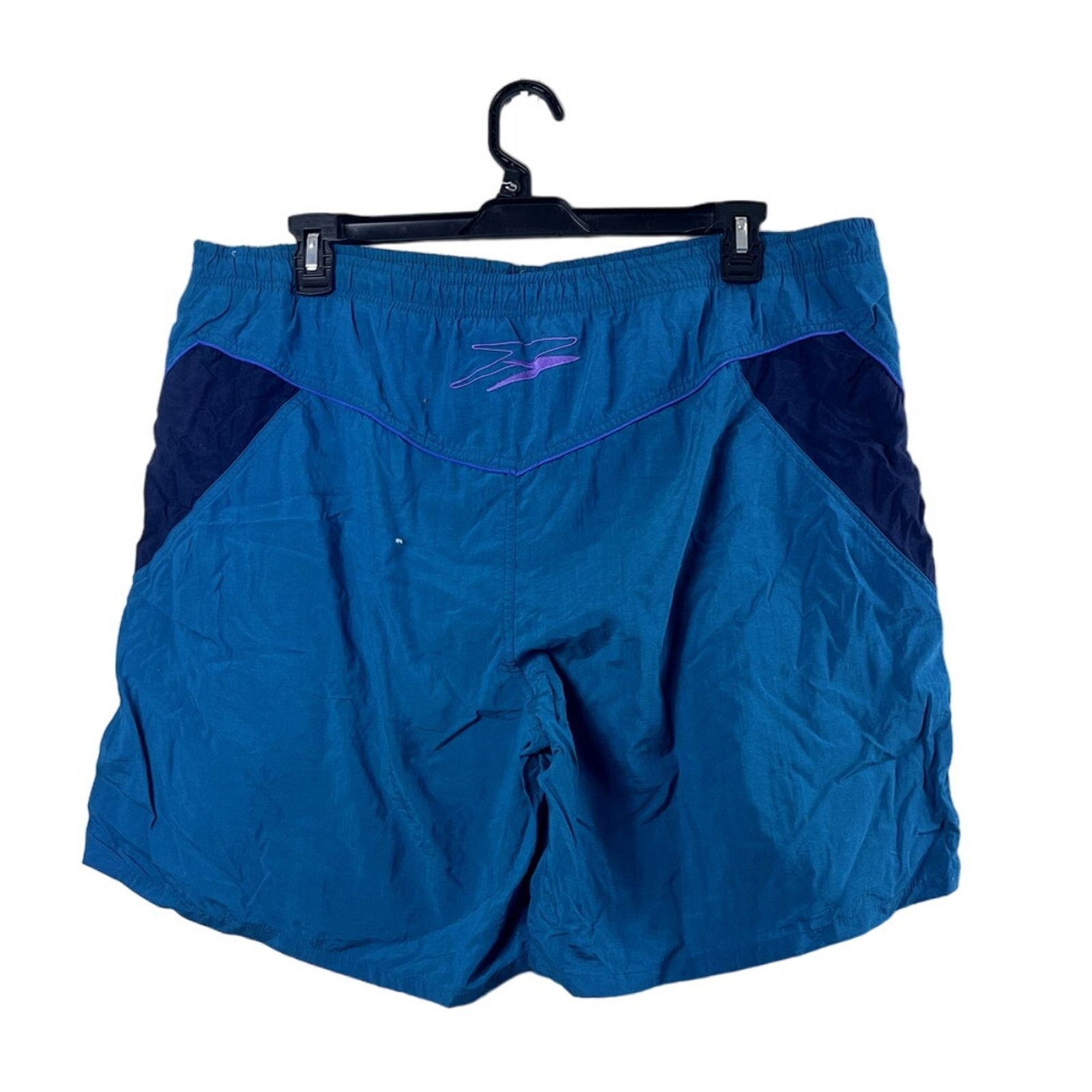 Speedo Men's Blue and Black Speedo Swimtrunks XL Size US 36 / EU 52 - 2 Thumbnail