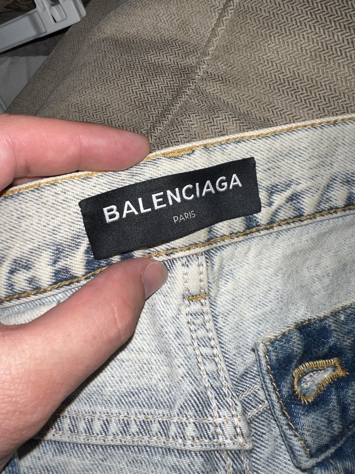 Balenciaga Balenciaga Acid Wash Jeans Size US 33 - 6 Thumbnail