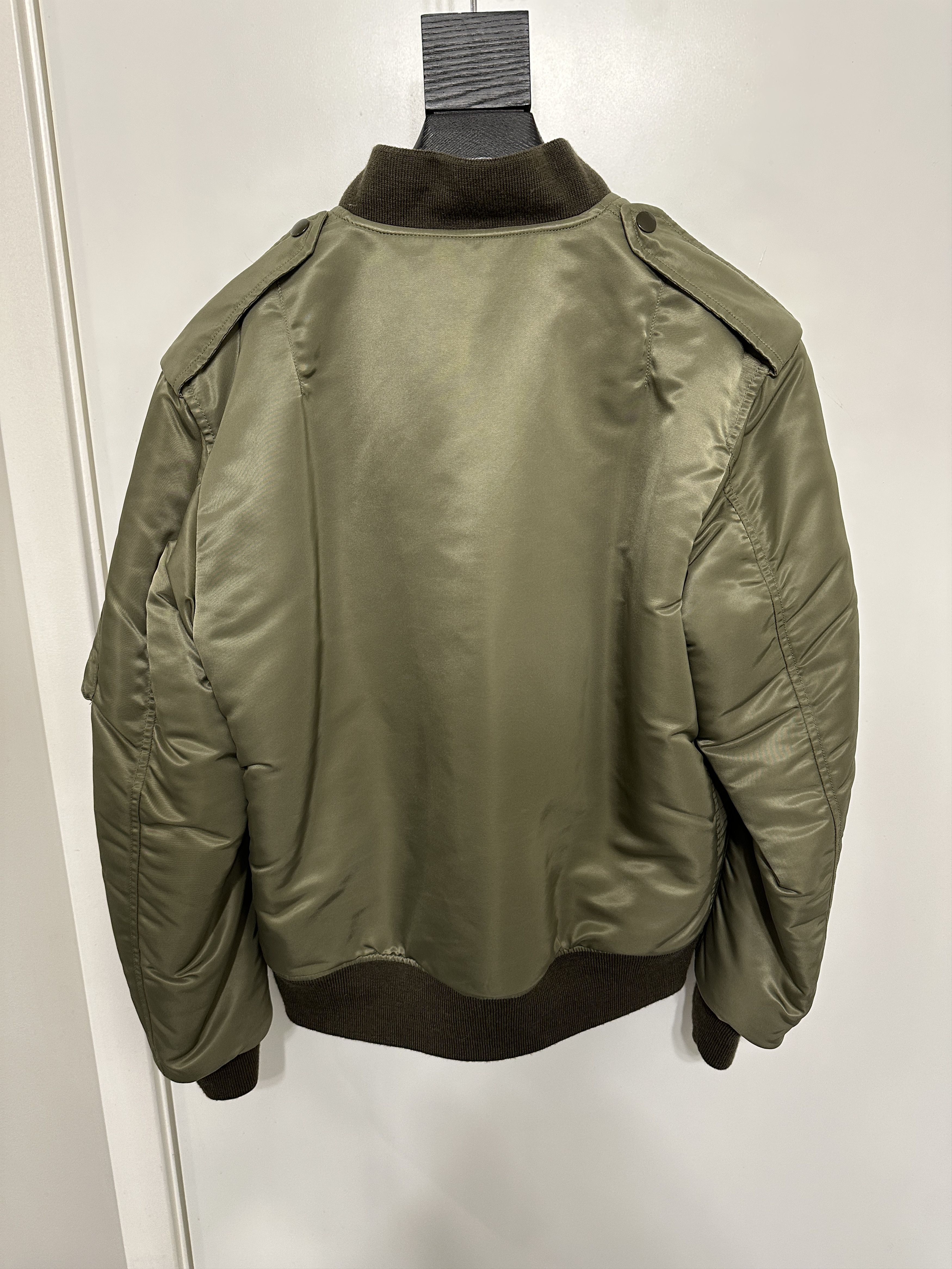 Saint Laurent FW15 Nylon Green MA-1 Bomber Size 48