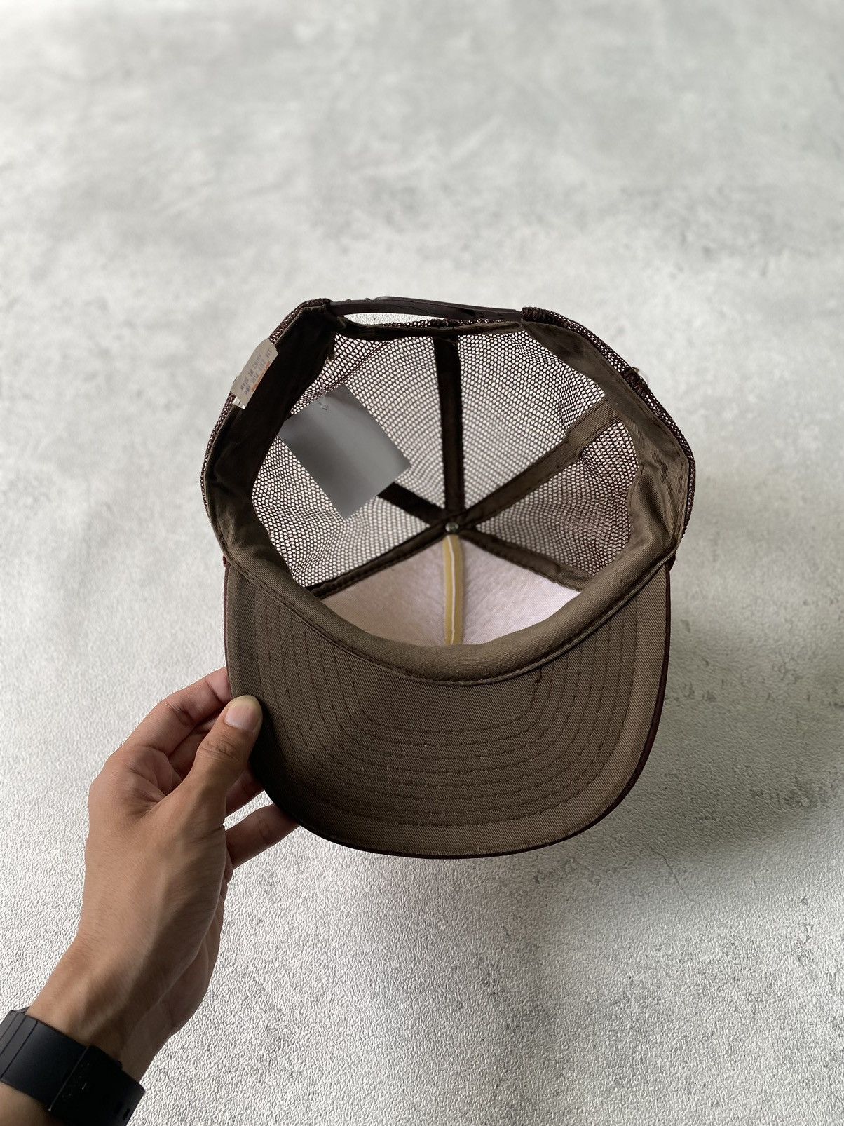 Japanese Brand × Vintage vintage 90’s Trucker hat Big boppers Brown Travis scott Size ONE SIZE - 6 Thumbnail