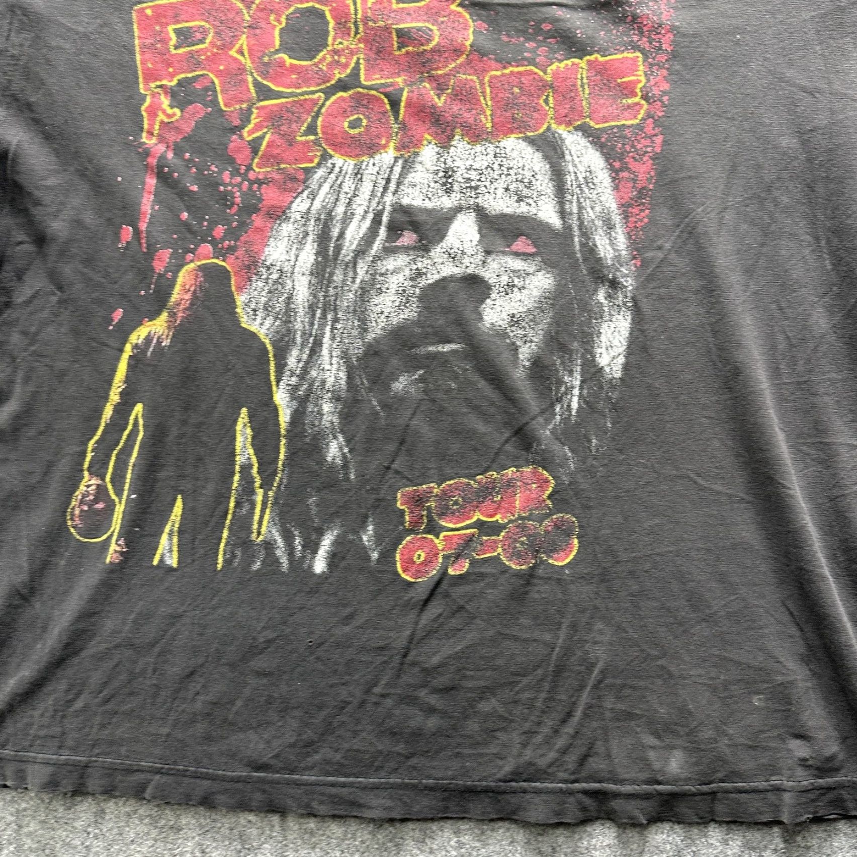 Vintage VINTAGE Rob Zombie Tour 07-08 Shirt Mens XL Black Horror Concert Graphic Band Music Tee Size US XL / EU 56 / 4 - 5 Thumbnail
