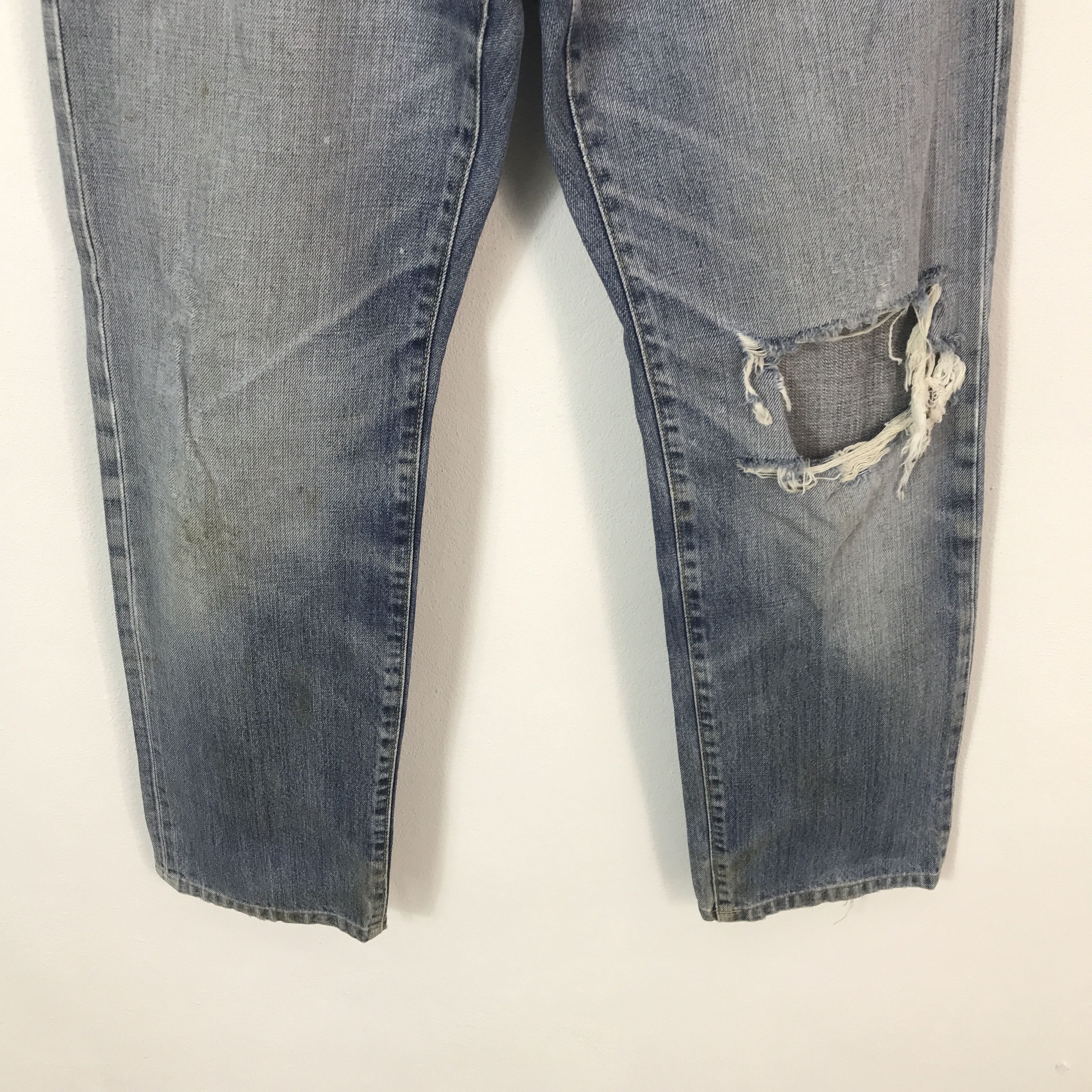 Uniqlo Japan Denim uniqlo distressed jeans pants Size US 32 / EU 48 - 3 Thumbnail
