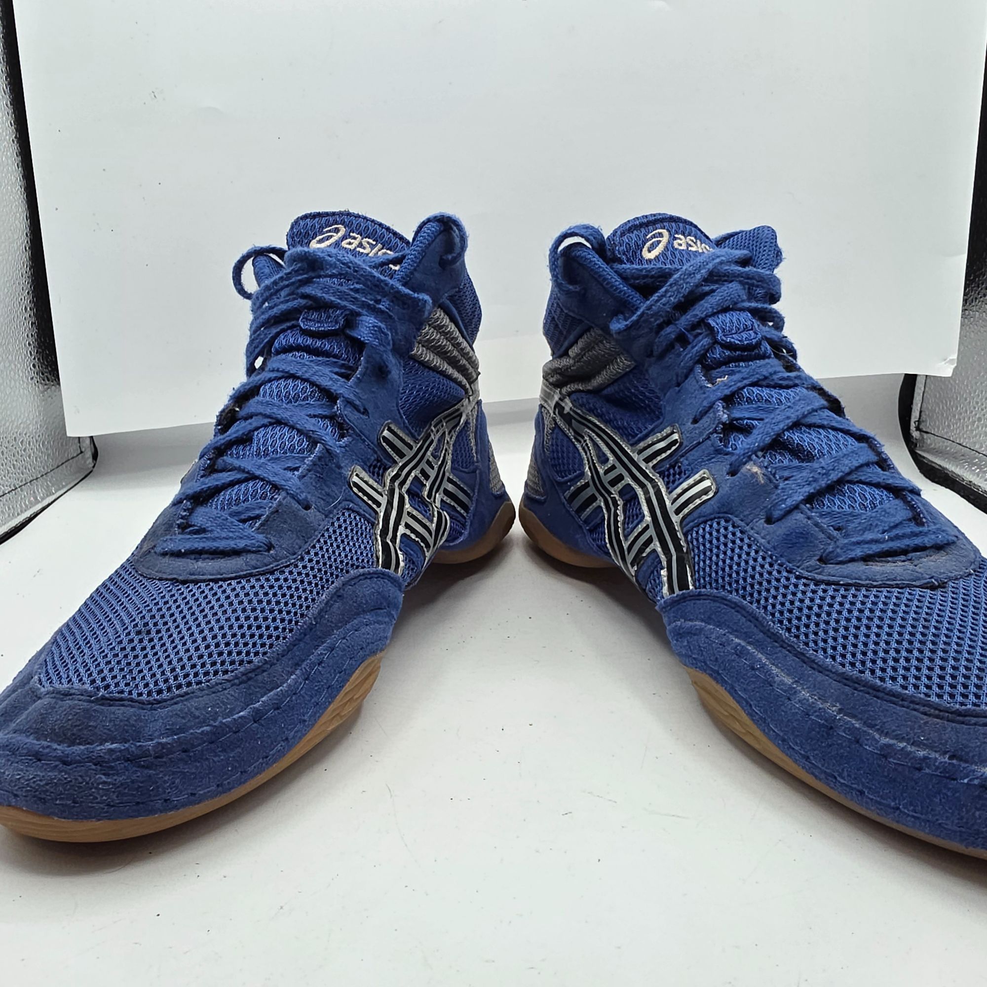 Asics Asics Matflex Mens Wrestling Shoes Size 11.5 Blue Breathable Size US 11.5 / EU 44-45 - 3 Thumbnail