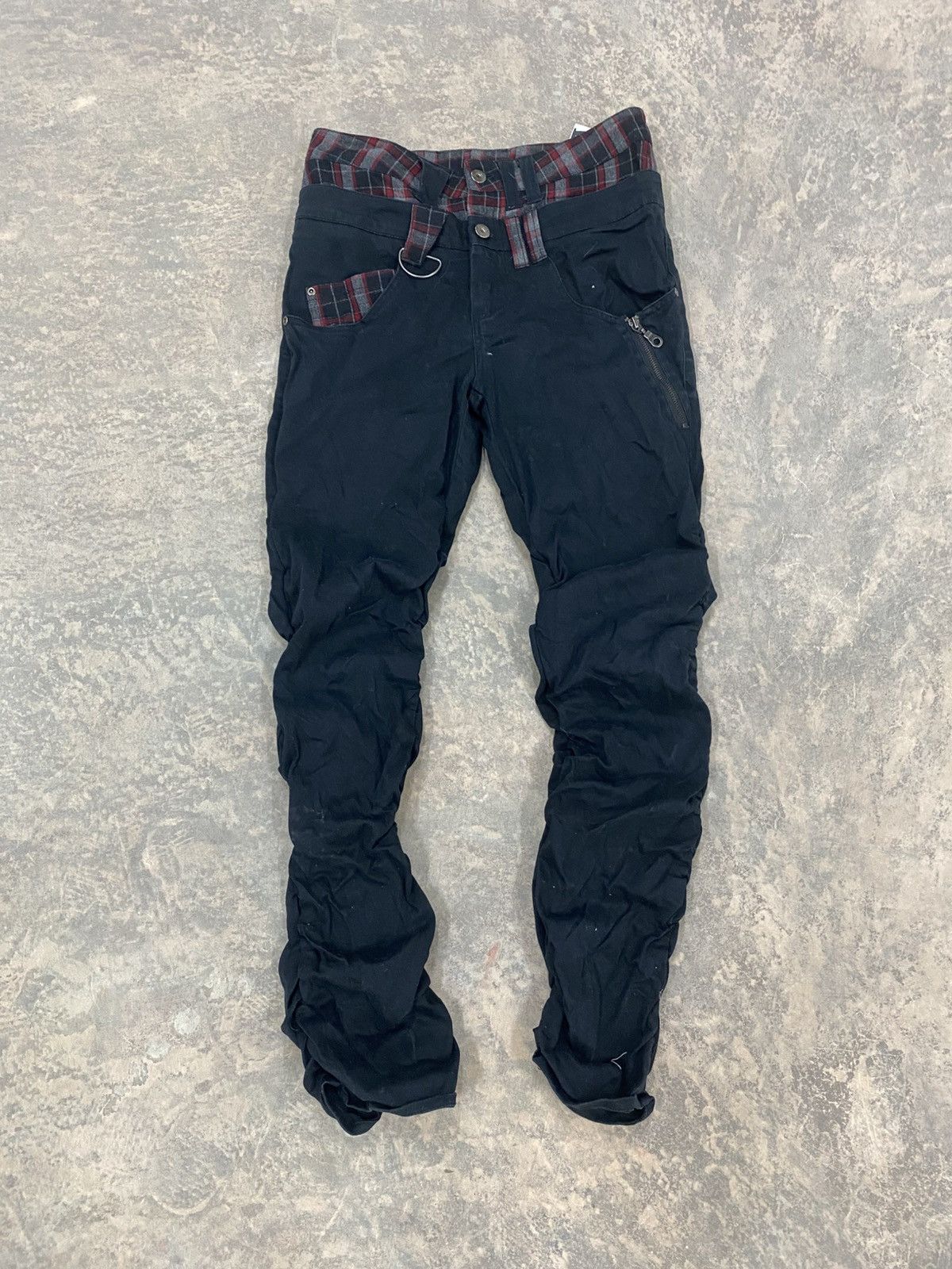 Le Grande Bleu (L.G.B.) 2000s -RagOut Wringkle Punk Skinny Pants Gothic Lgb Hysteric Size US 29 - 2 Thumbnail