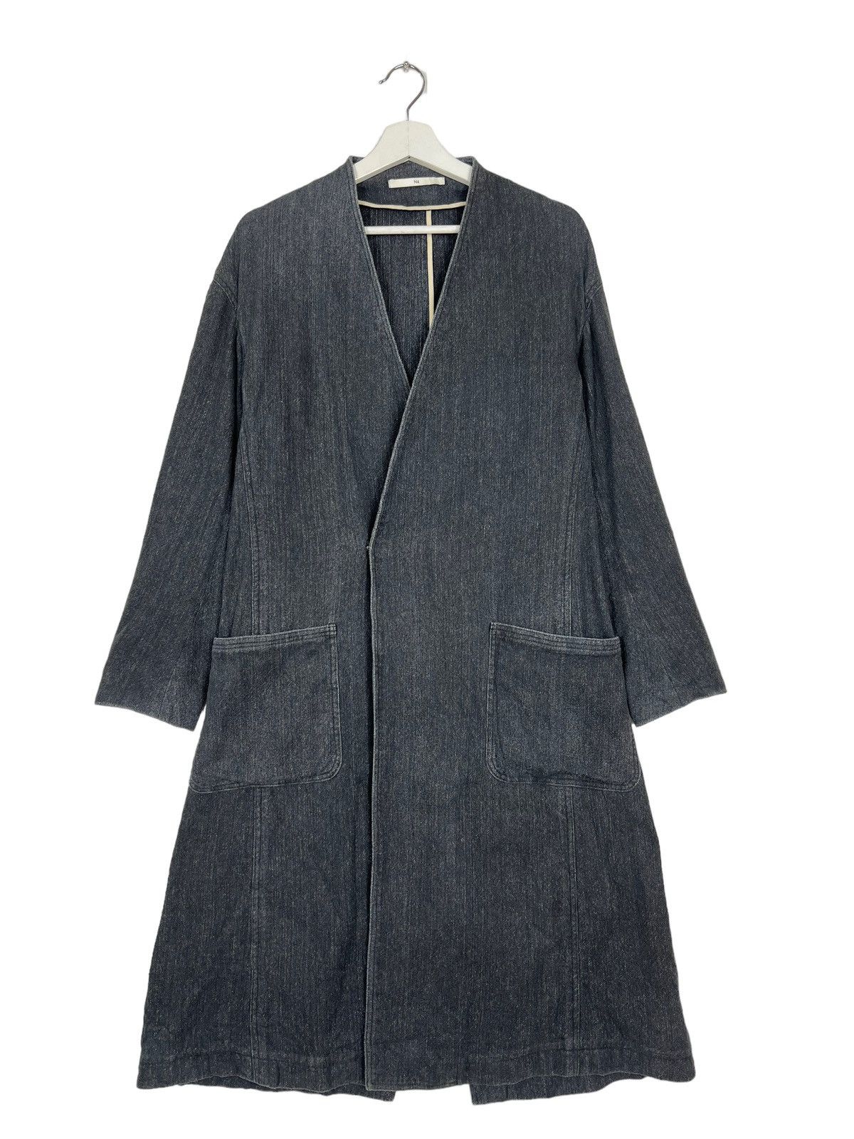 Japanese Brand 🔥 N4 SALT PAPER COTTON LONG CARDIGAN JACKET MADE IN JAPAN Size US S / EU 44-46 / 1 - 4 Thumbnail