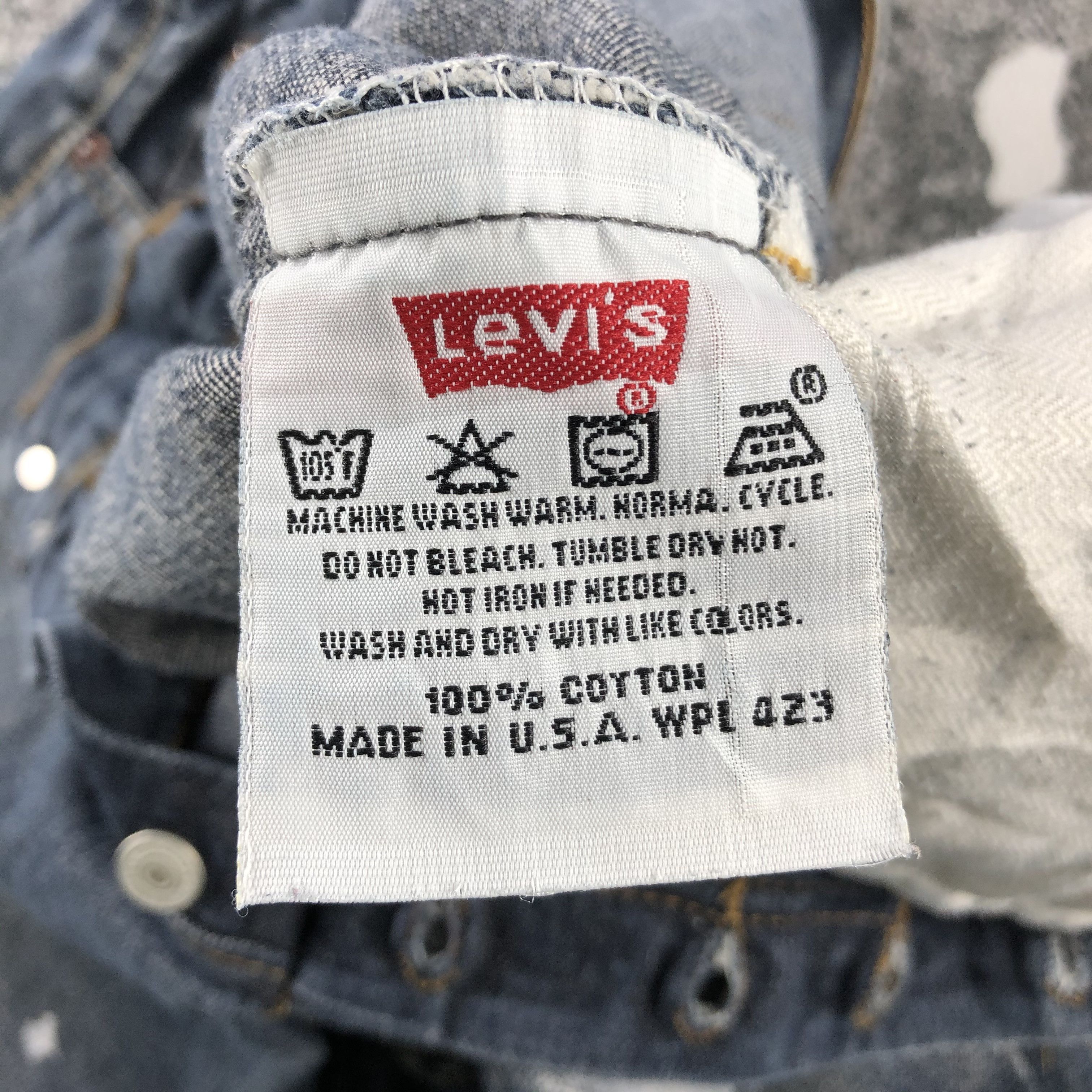 Levi's Vintage Levis 501 Jeans Painted Denim KJ1032 Size US 34 / EU 50 - 14 Thumbnail