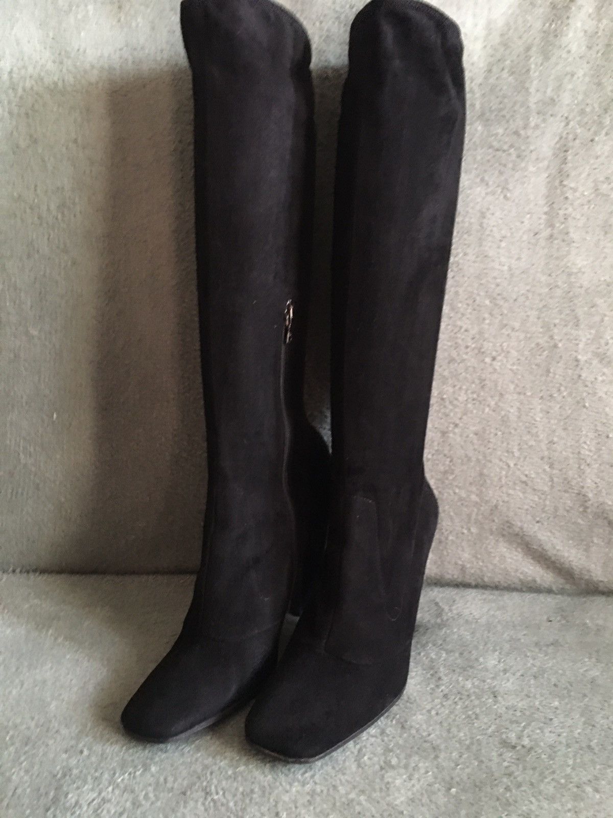 Prada PRADA Calzature Camoscio Black Suede High Boots EU 40 Size US 10 / IT 40 - 3 Thumbnail