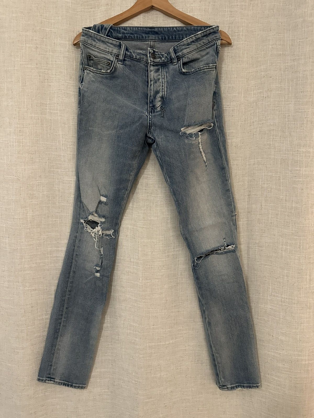 Ksubi Ksubi Chitch Punk Blue Trashed 098 Denim Size US 30 / EU 46 - 1 Thumbnail