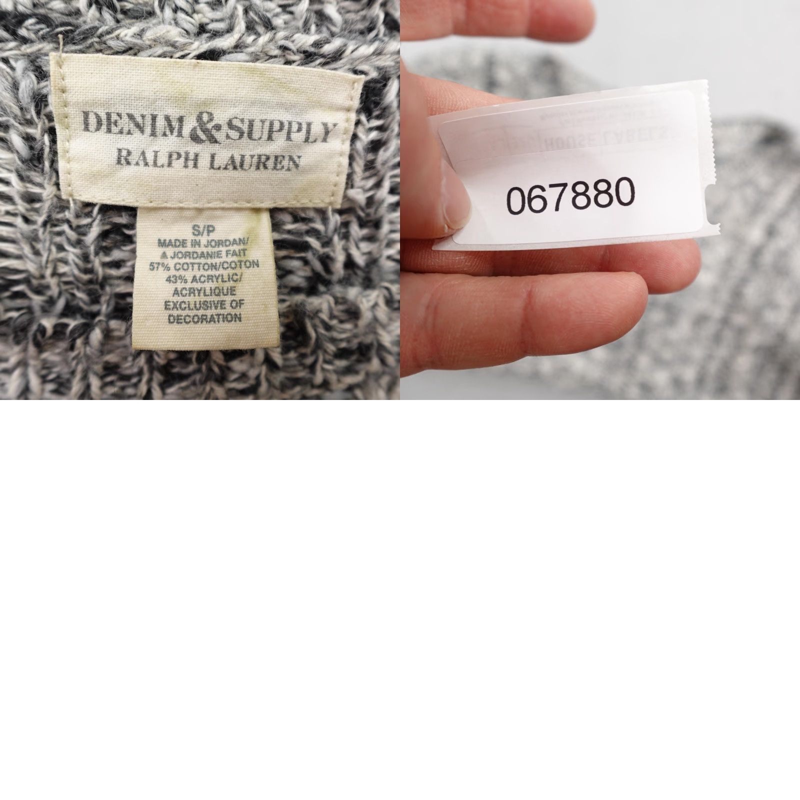 Ralph Lauren Ralph Lauren Sweater Womens Small Gray Denim & Supply Cable Knit Chunky Pullover Size S / US 4 / IT 40 - 8 Thumbnail
