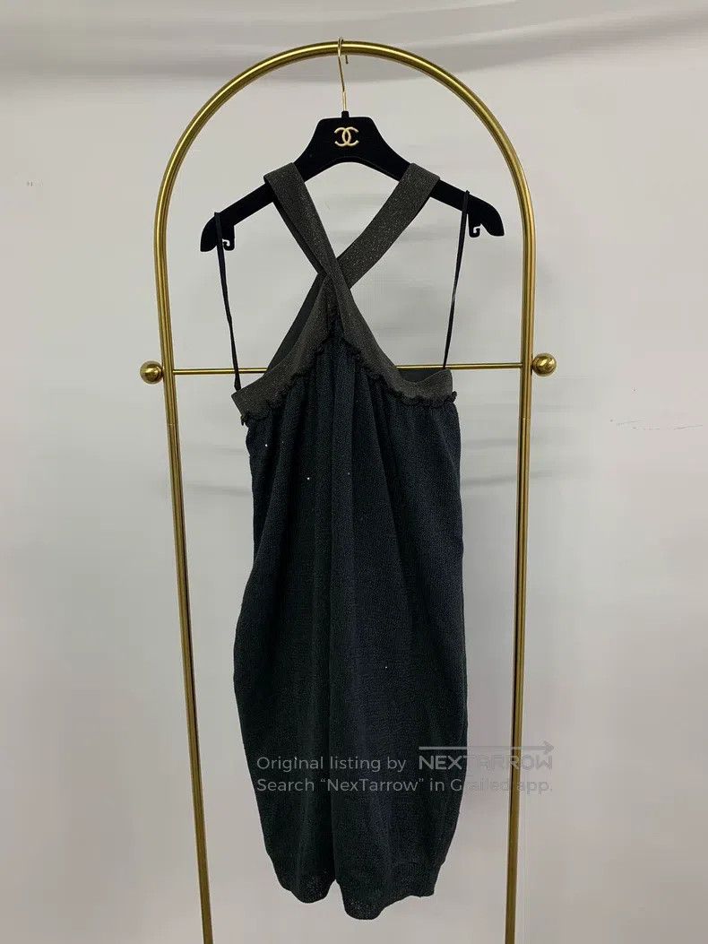 Brunello Cucinelli Brunello Cucinelli Black halter neck slip dress Size M / US 6-8 / IT 42-44 - 1 Thumbnail