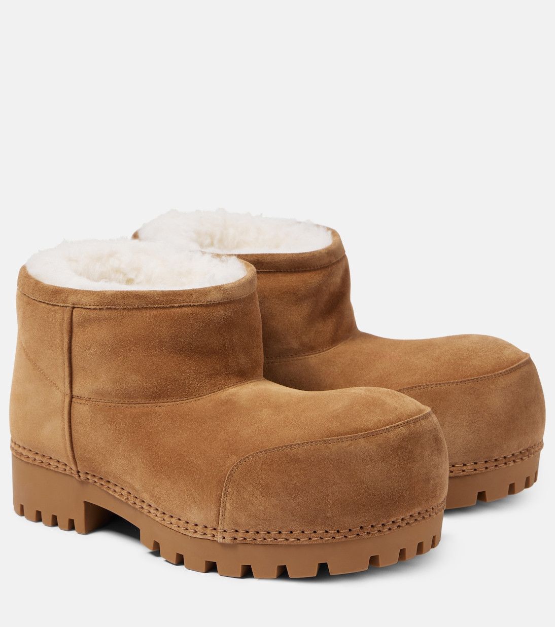 Balenciaga LIMITED TIME OFFER Alaska Low Boot in brown suede Size US 9 / EU 42 - 1 Thumbnail