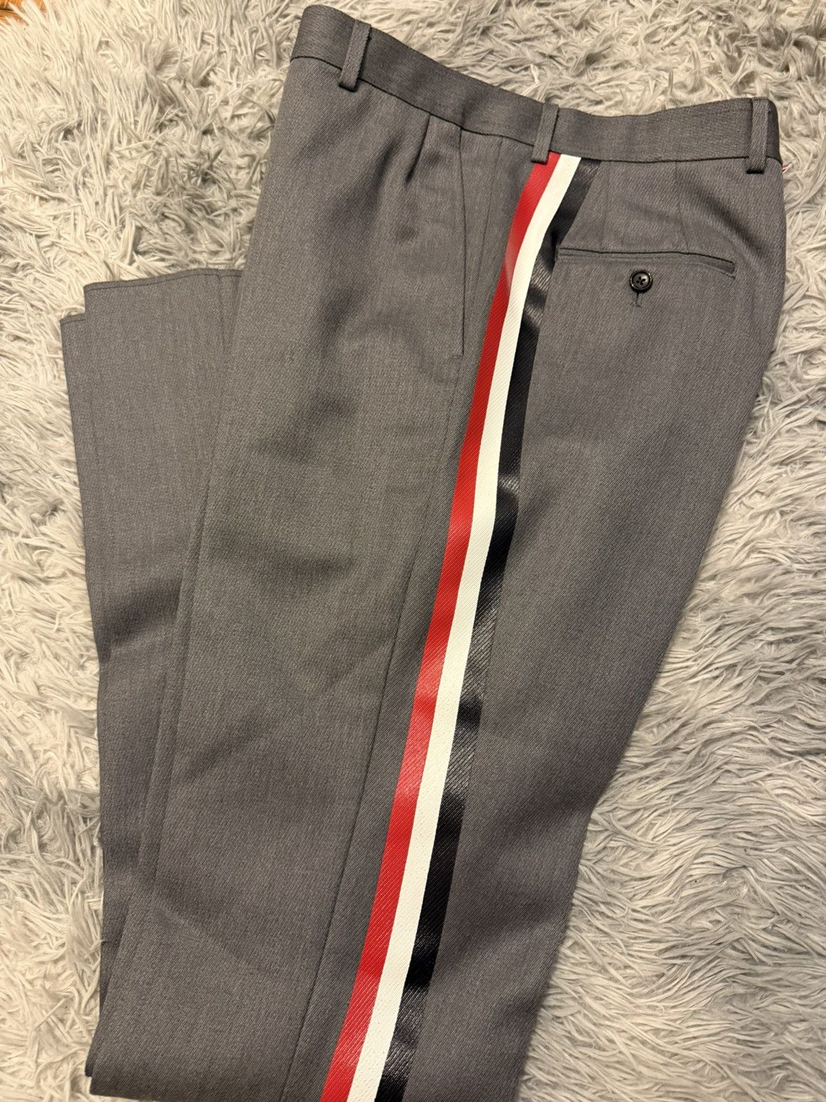 Thom Browne Chino /w rubber painted stripe Size US 33 - 6 Thumbnail