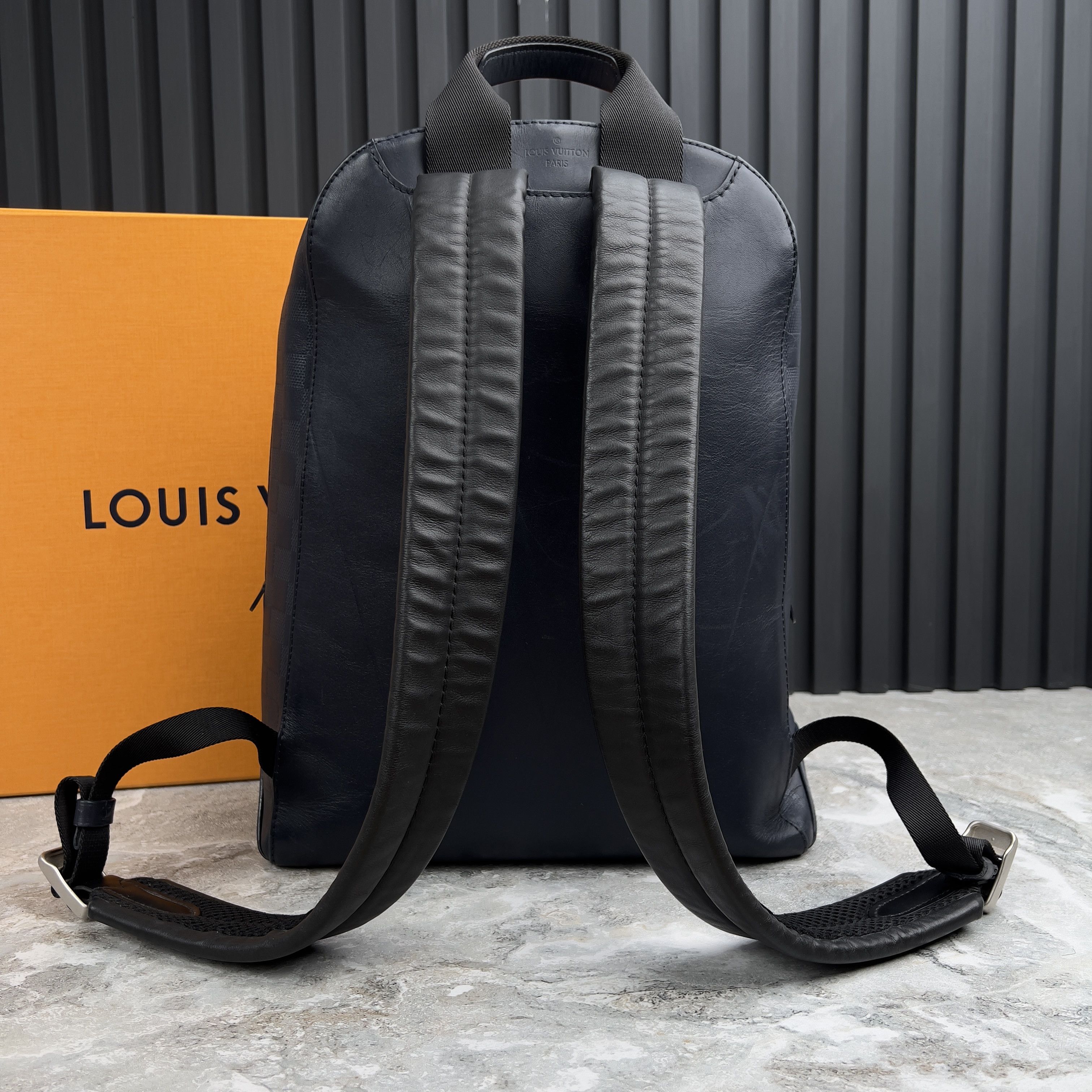Louis Vuitton Damier Infini Campus Canvas Backpack Blue Leather Size ONE SIZE - 3 Thumbnail