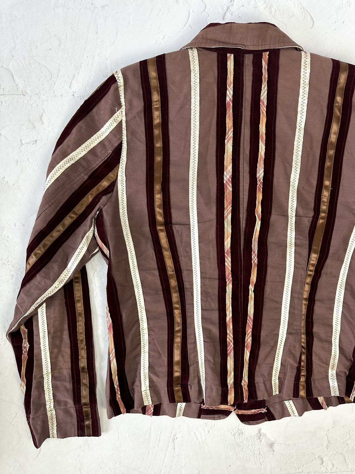 Beauty Beast × If Six Was Nine × Vintage Vintage Stripped Blazer Size M / US 6-8 / IT 42-44 - 8 Thumbnail